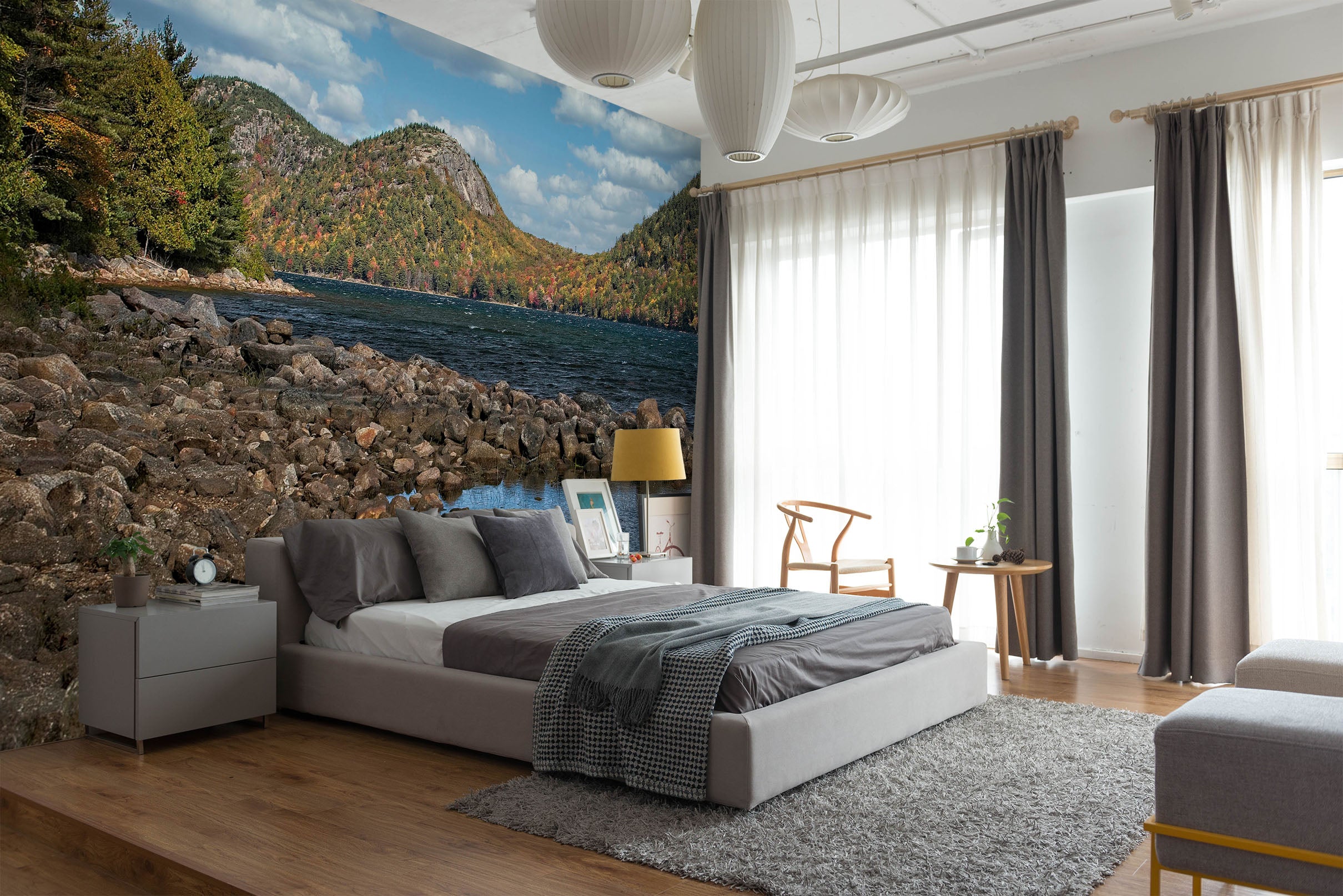 3D Mountain Creek 61156 Kathy Barefield Wall Mural Wall Murals