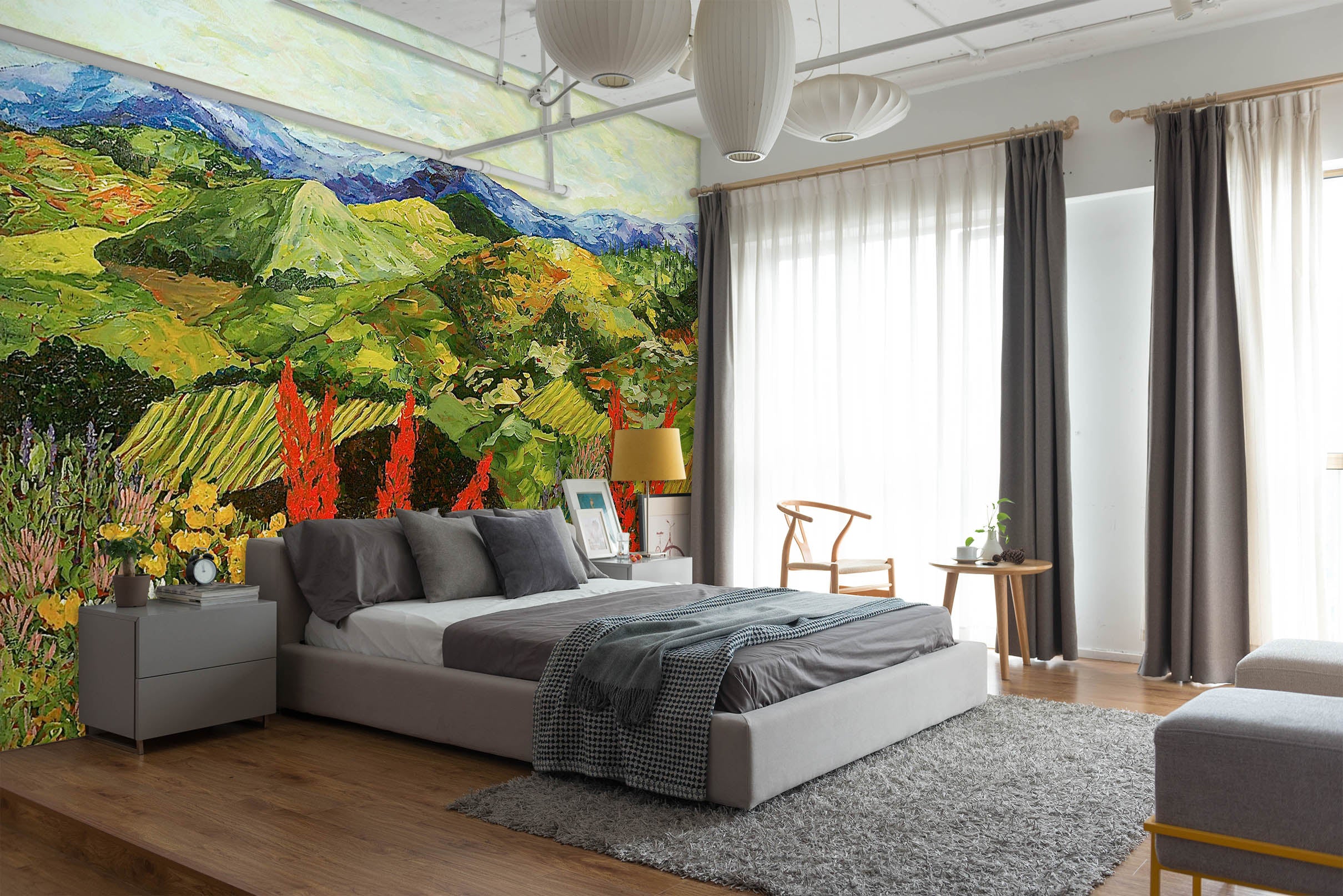 3D Green Valley 137 Allan P. Friedlander Wall Mural Wall Murals