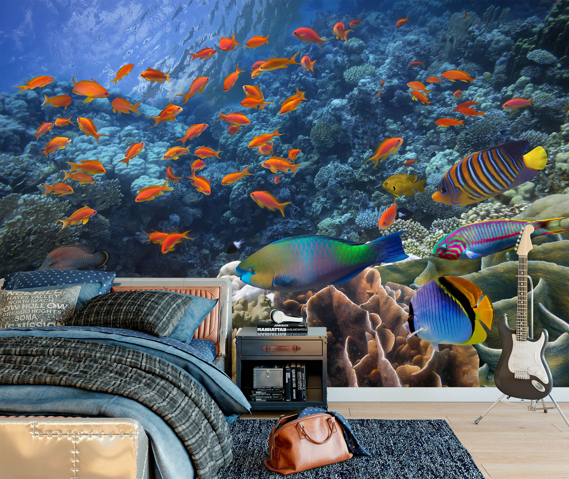 3D Sea Fish 58159 Wall Murals