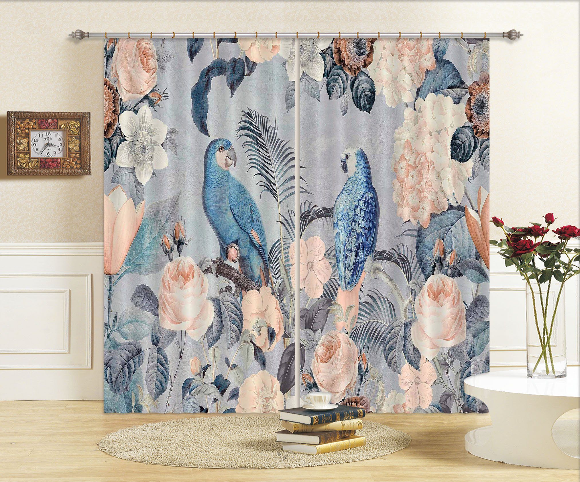 3D Bird Friends 069 Andrea haase Curtain Curtains Drapes Curtains AJ Creativity Home 