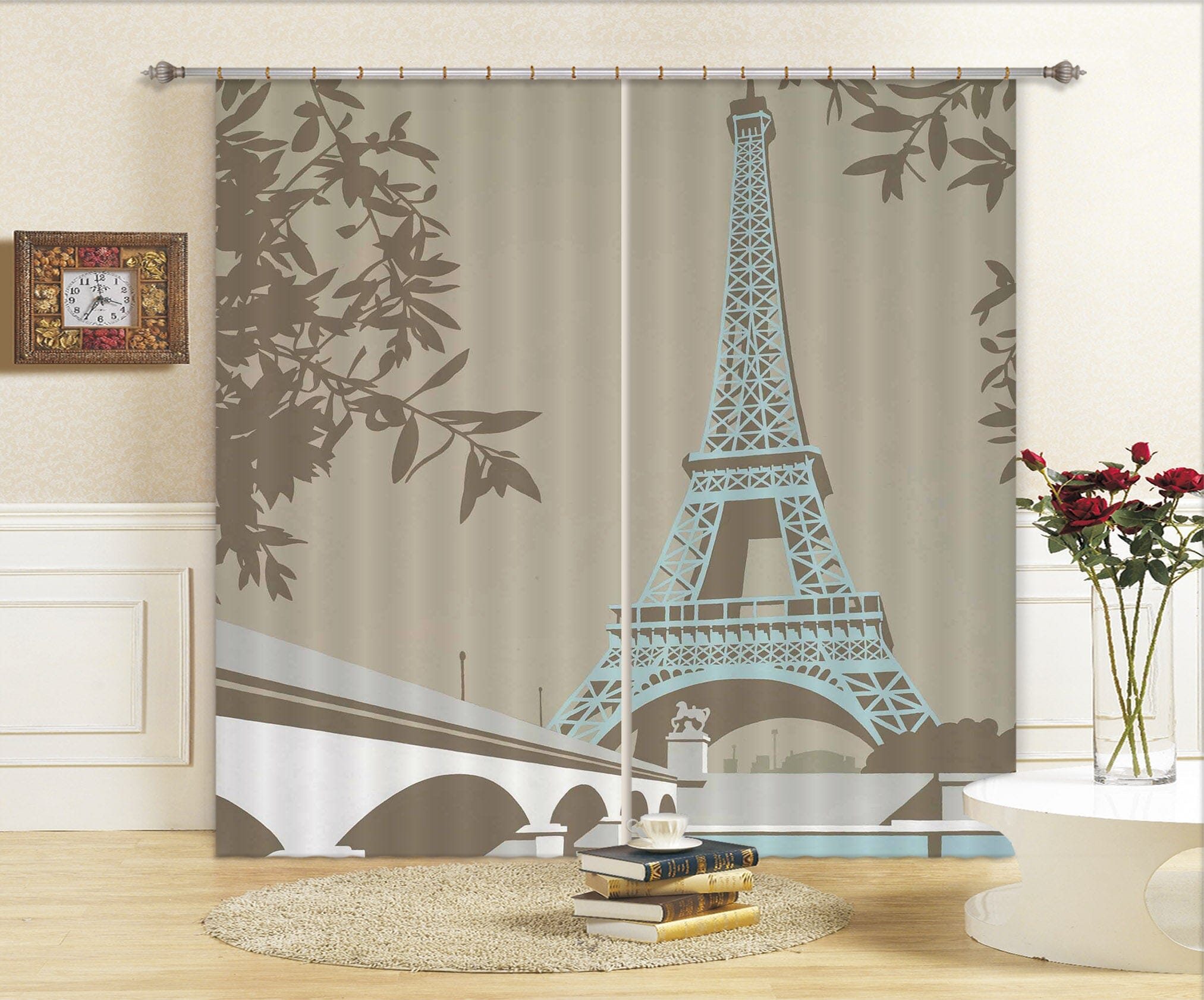 3D Paris 127 Steve Read Curtain Curtains Drapes Curtains AJ Creativity Home 