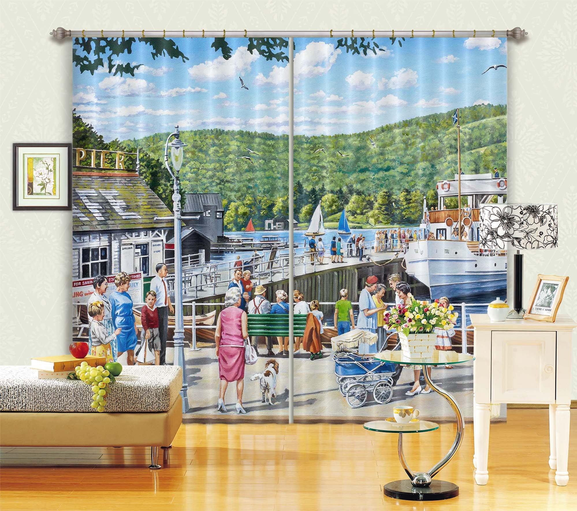 3D Bowness Pier Windermere 049 Trevor Mitchell Curtain Curtains Drapes Curtains AJ Creativity Home 