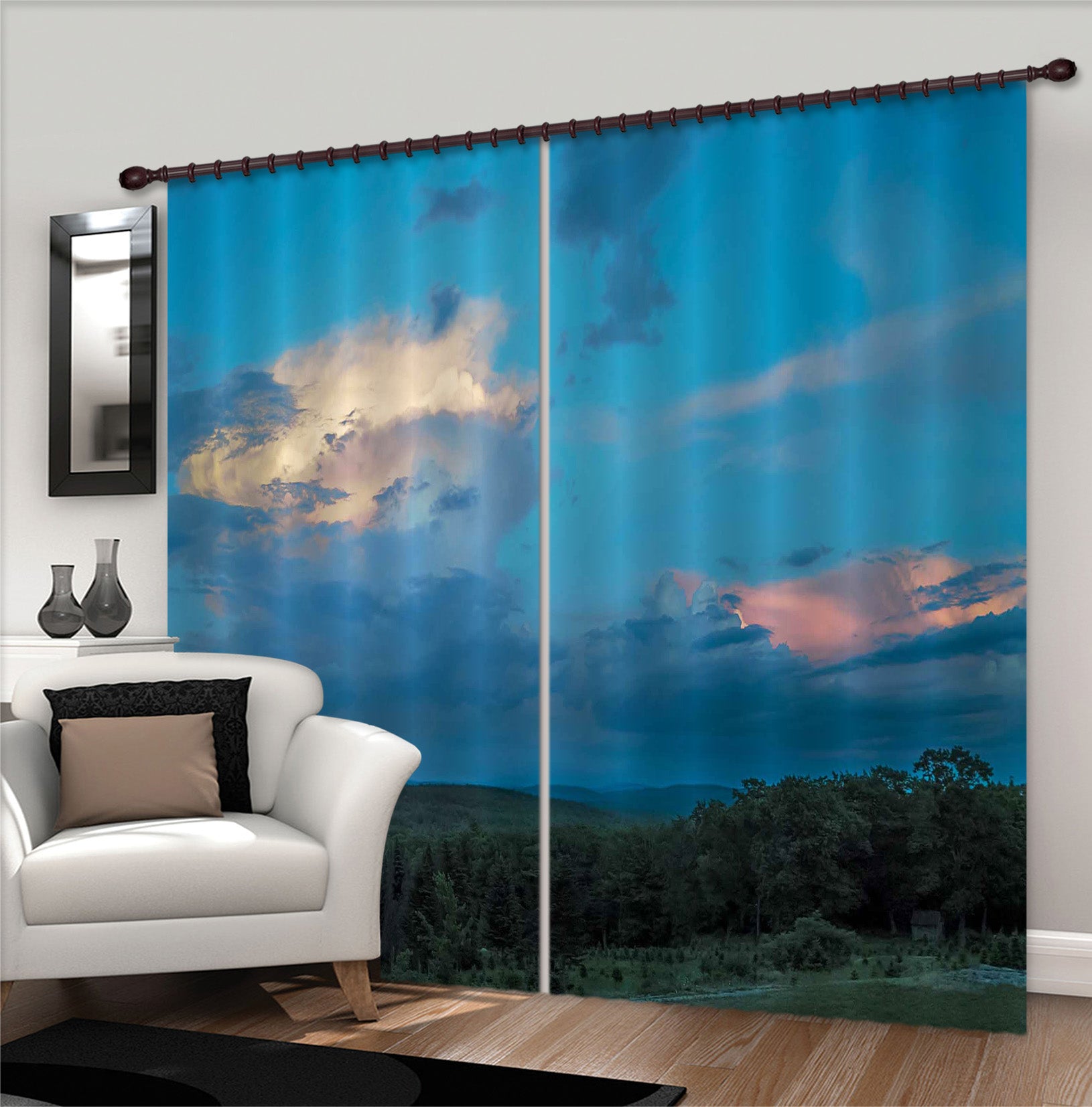 3D Blue Sky 86072 Jerry LoFaro Curtain Curtains Drapes