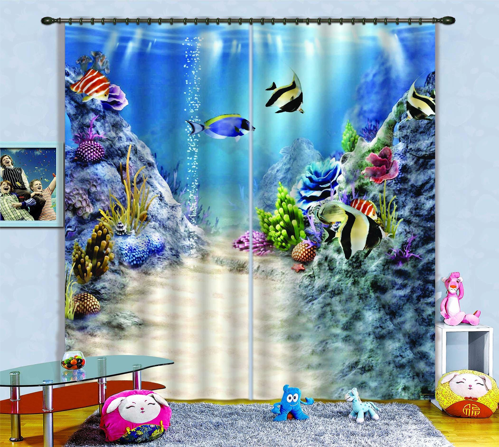 3D Seabed Path 725 Curtains Drapes Wallpaper AJ Wallpaper 