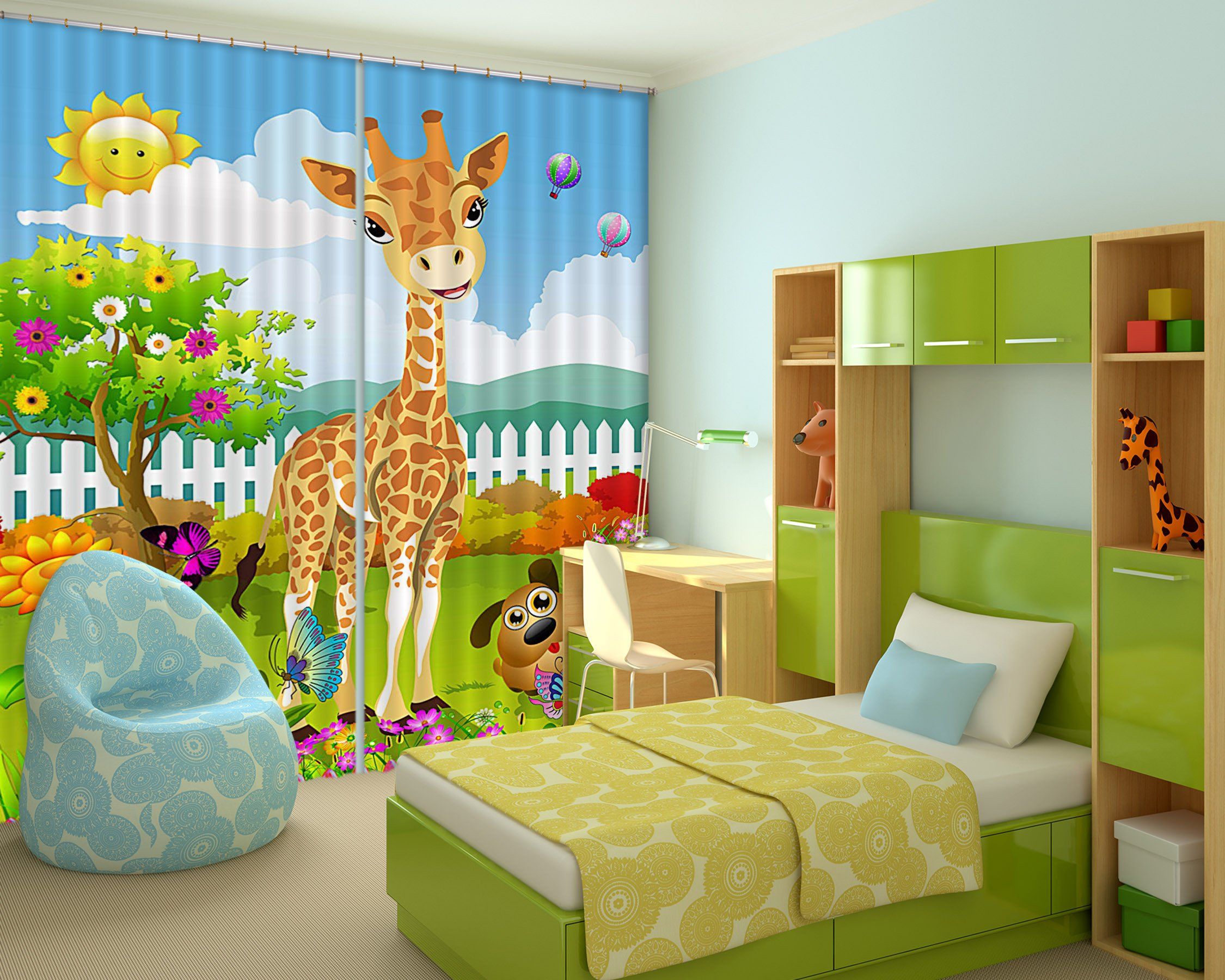 3D Lovely Graffiti 169 Curtains Drapes Wallpaper AJ Wallpaper 