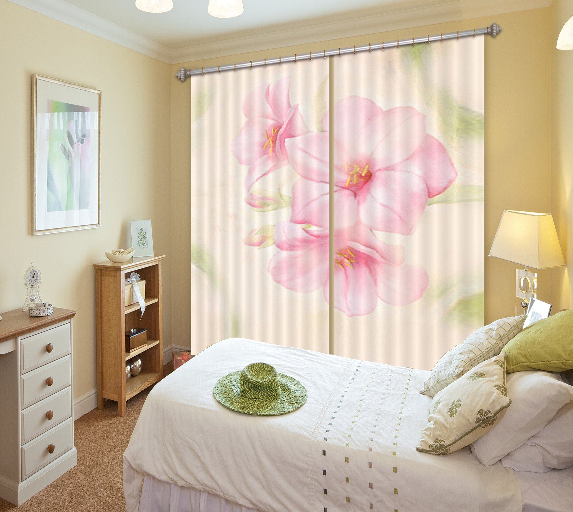 3D Pretty Flowers 230 Curtains Drapes Wallpaper AJ Wallpaper 