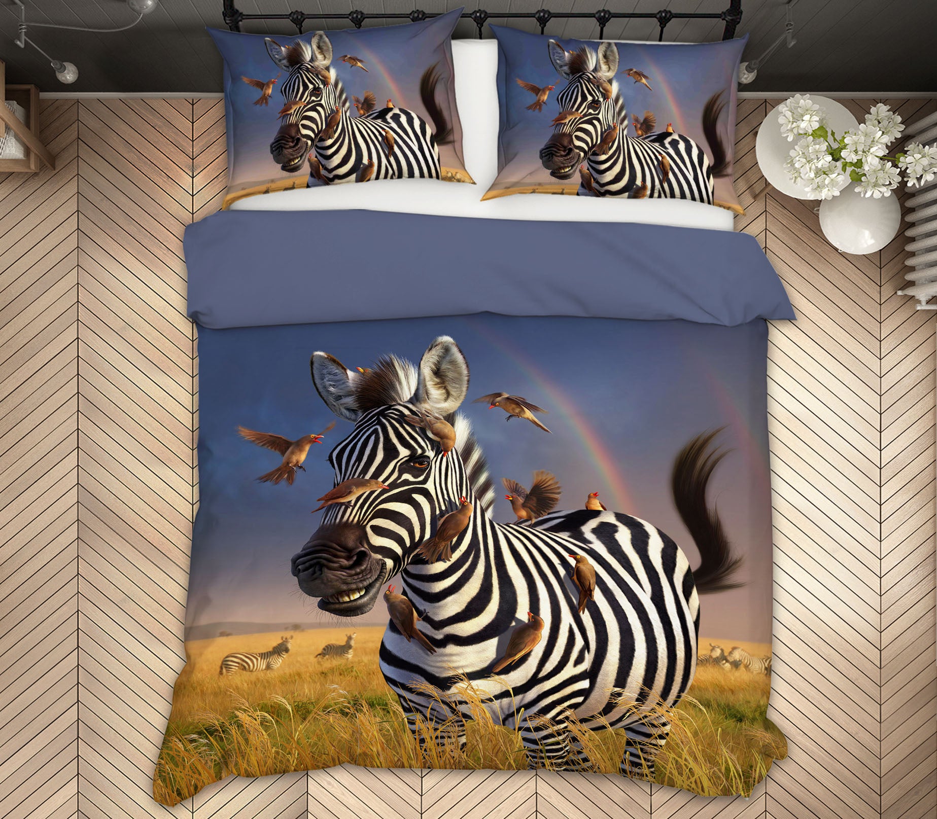 3D Zebra 18078 Jerry LoFaro bedding Bed Pillowcases Quilt