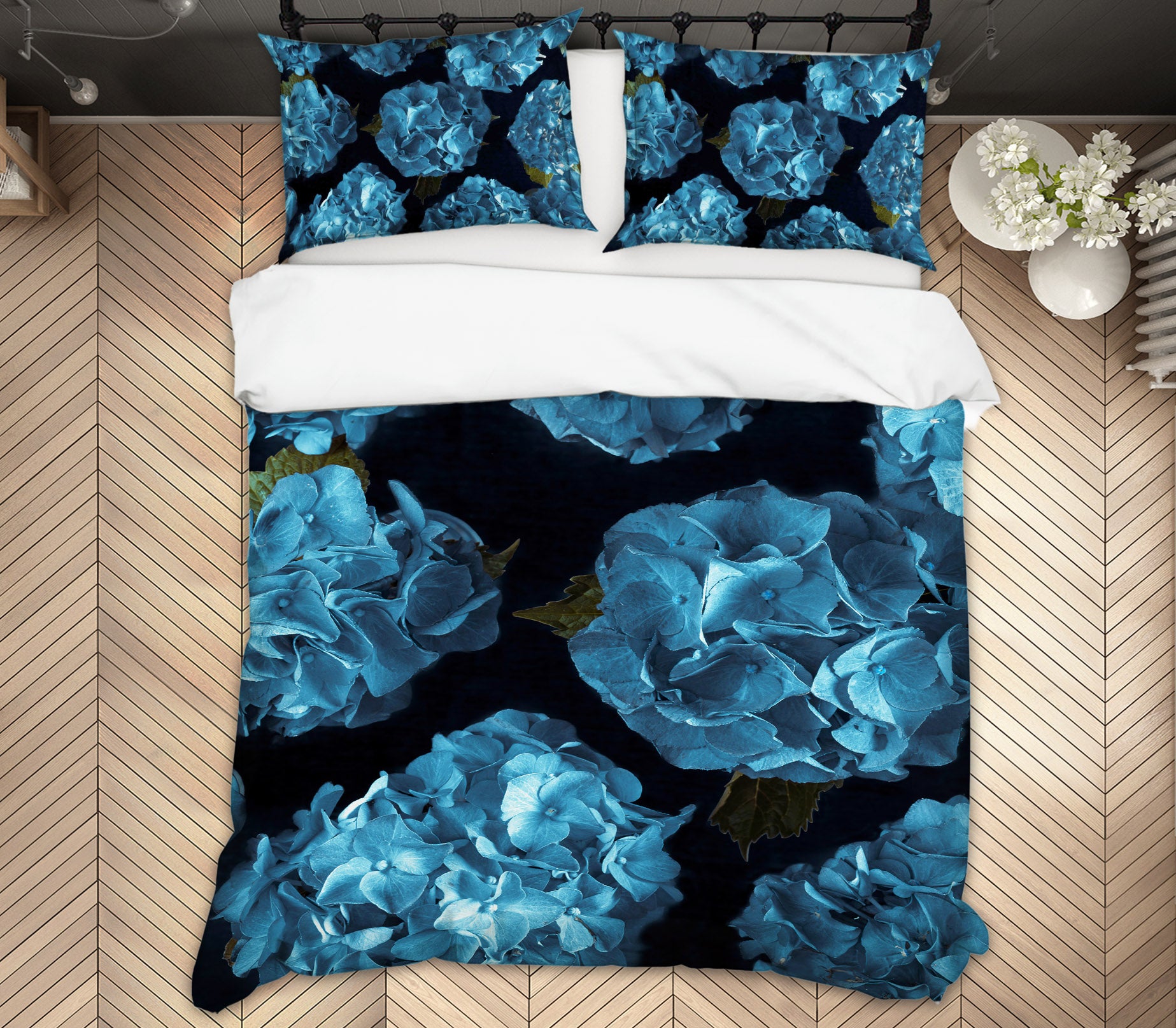 3D Blue Flowers 7124 Assaf Frank Bedding Bed Pillowcases Quilt Cover Duvet Cover