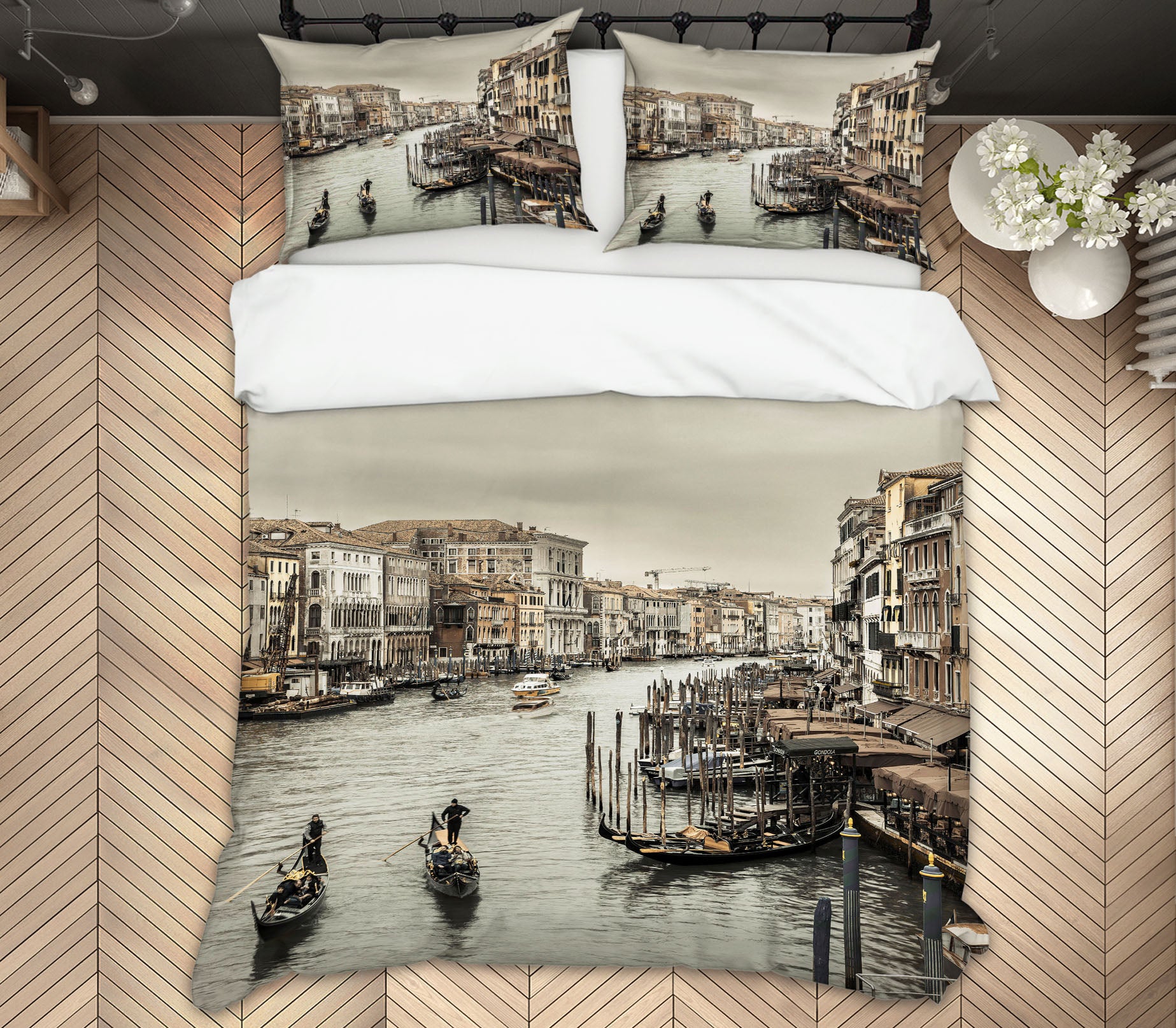 3D River Boat 85182 Assaf Frank Bedding Bed Pillowcases Quilt