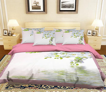 3D Reflection Flower 145 Bed Pillowcases Quilt Wallpaper AJ Wallpaper 