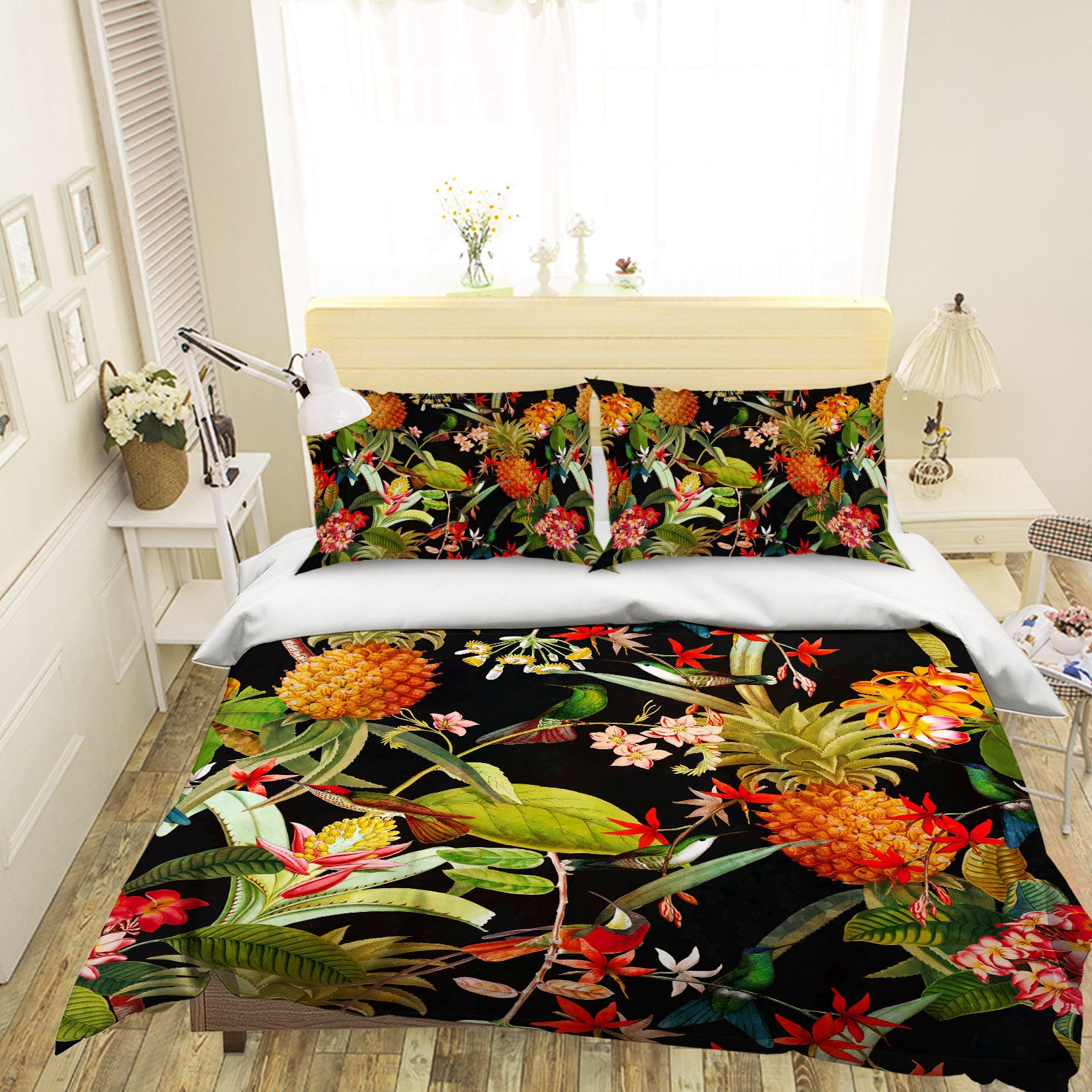 3D Pineapple Flower 161 Uta Naumann Bedding Bed Pillowcases Quilt