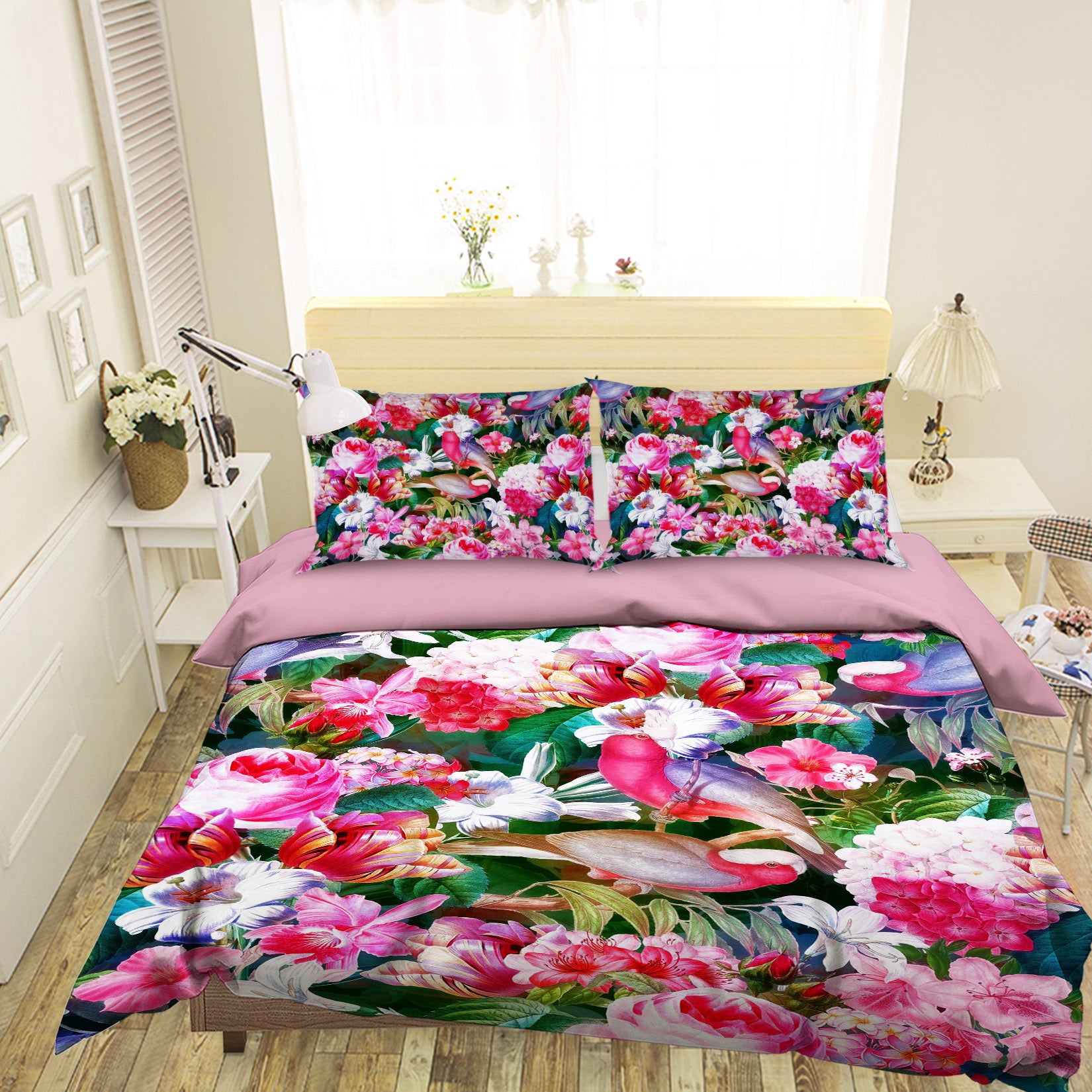 3D Peony Lily Flower 126 Uta Naumann Bedding Bed Pillowcases Quilt