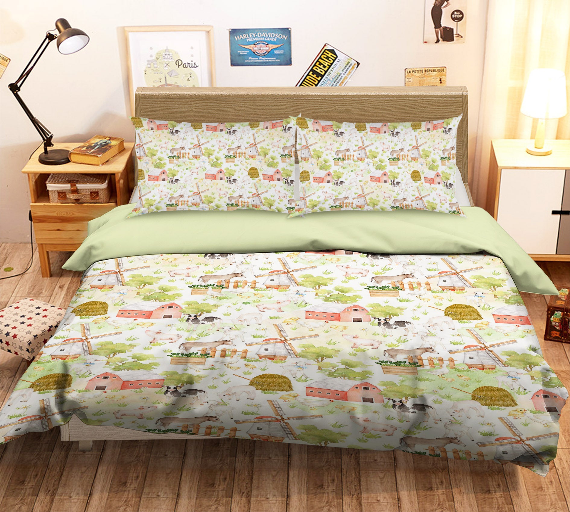 3D Windmill Horse 213 Uta Naumann Bedding Bed Pillowcases Quilt