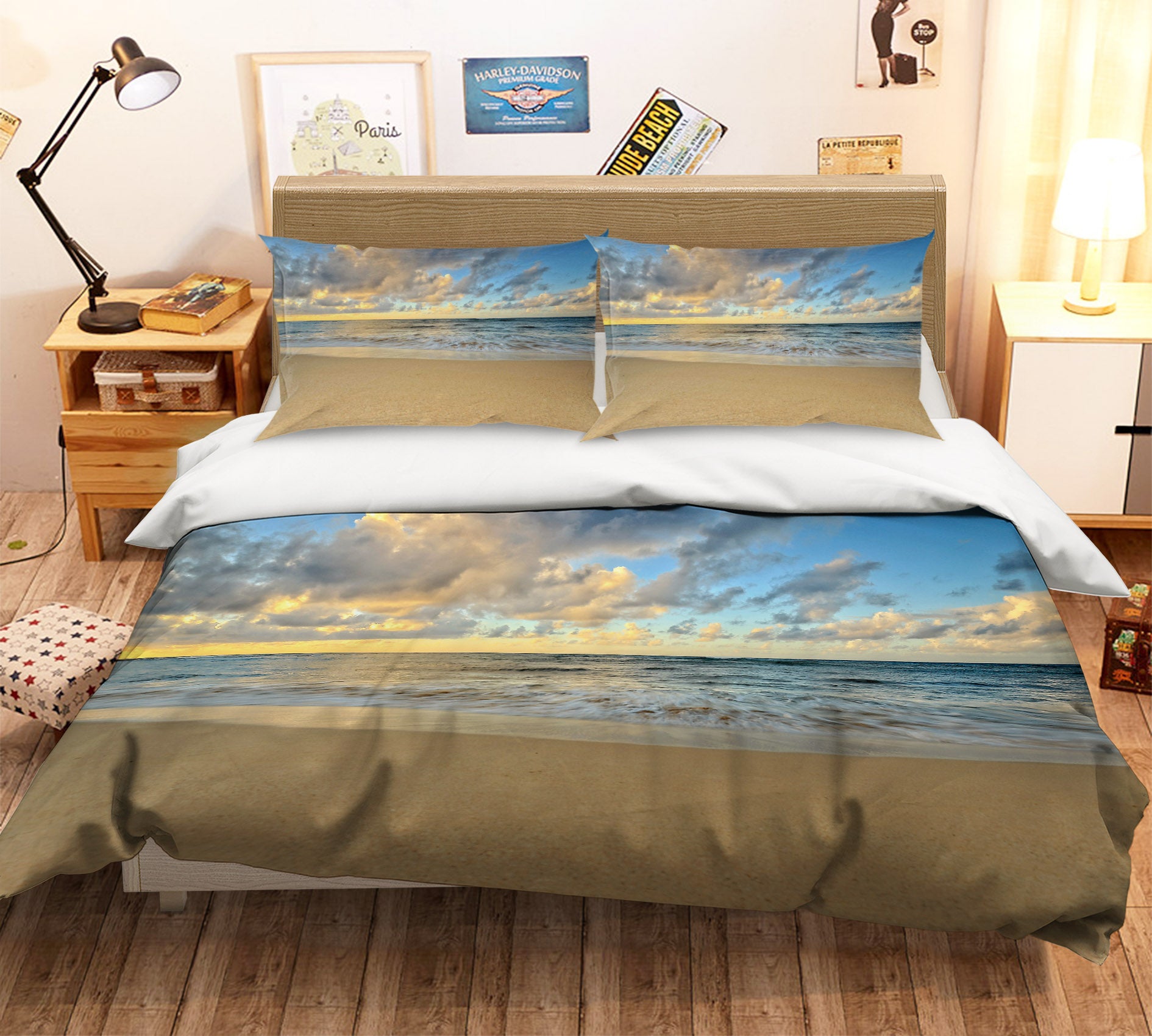 3D Beach 62026 Kathy Barefield Bedding Bed Pillowcases Quilt