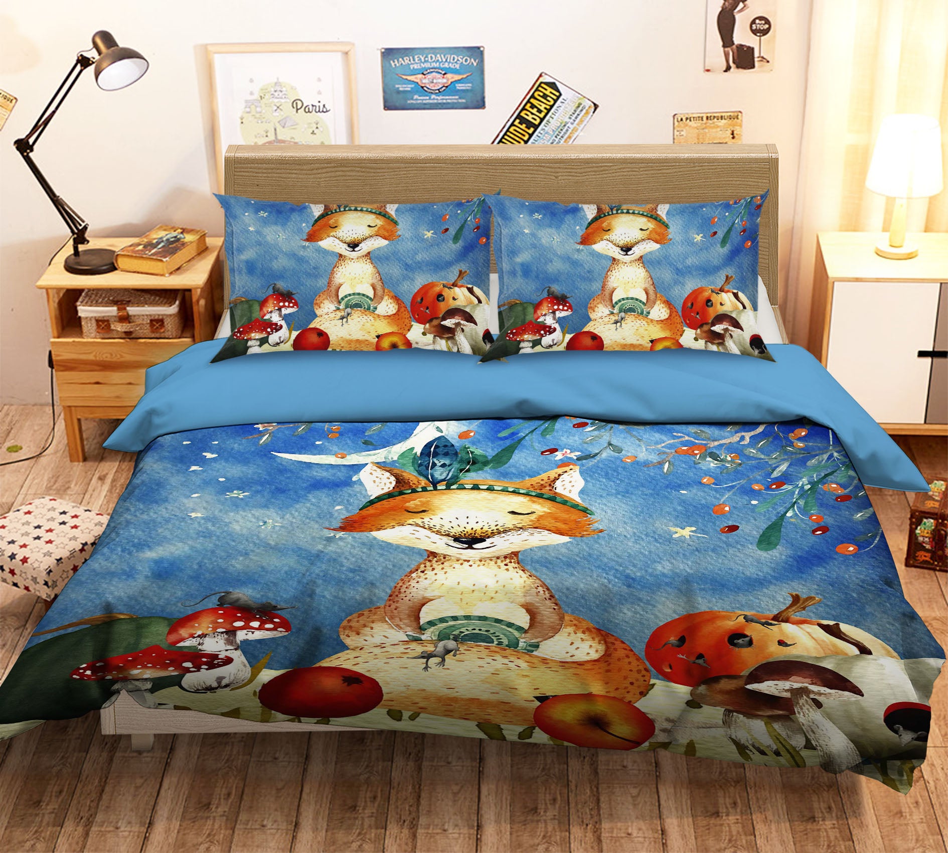 3D Fox 18122  Uta Naumann Bedding Bed Pillowcases Quilt