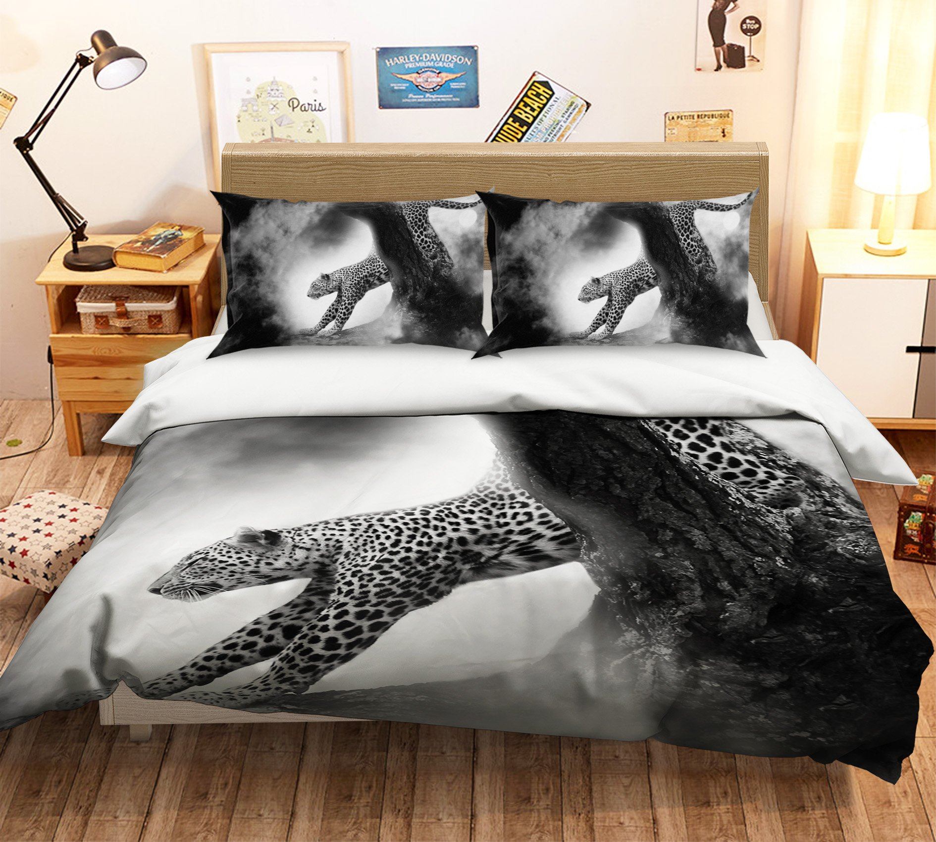 3D Cheetah 1971 Bed Pillowcases Quilt Quiet Covers AJ Creativity Home 