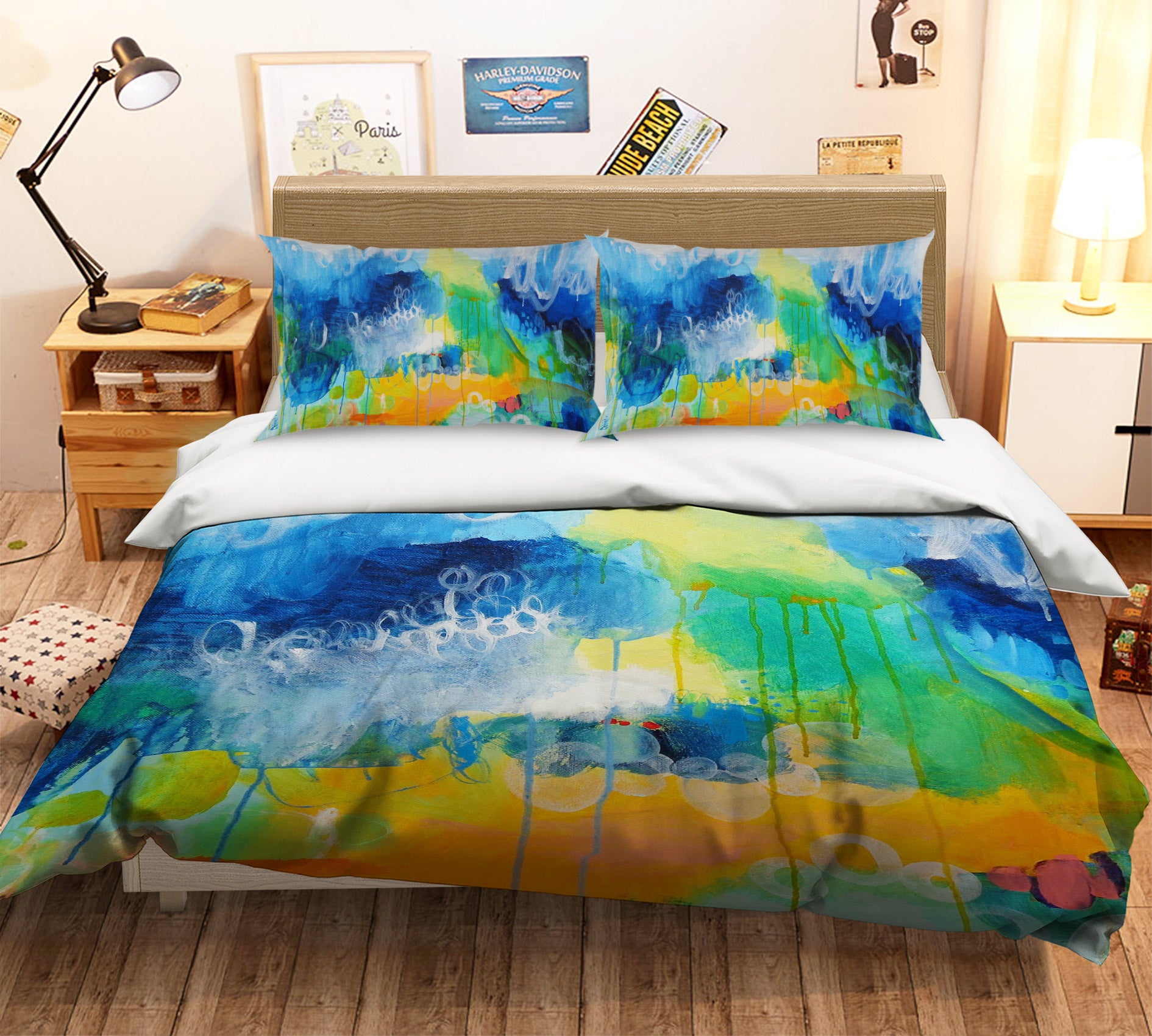 3D Mixed Watercolor 1108 Misako Chida Bedding Bed Pillowcases Quilt