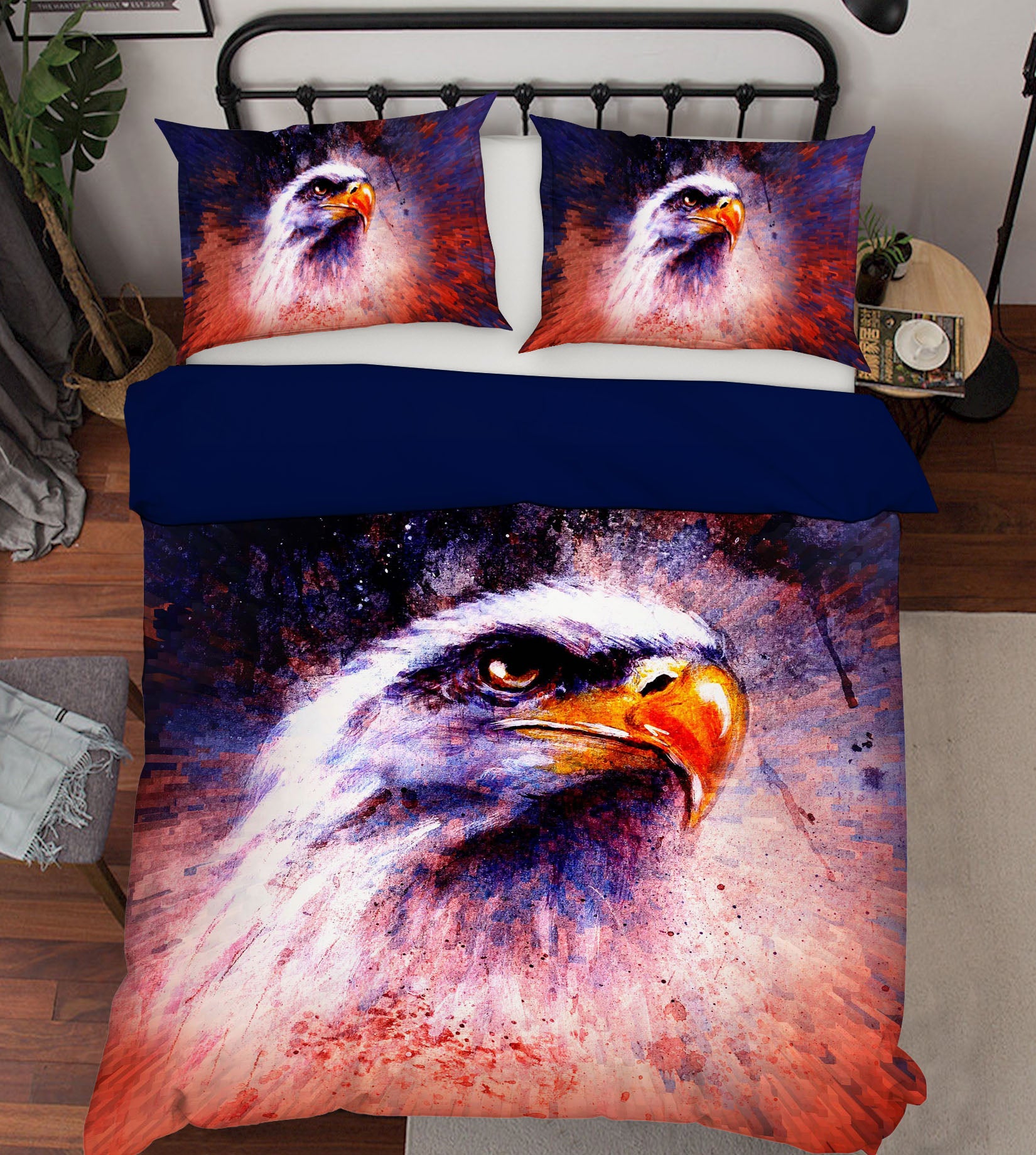 3D Eagle Painting 117 Bed Pillowcases Quilt