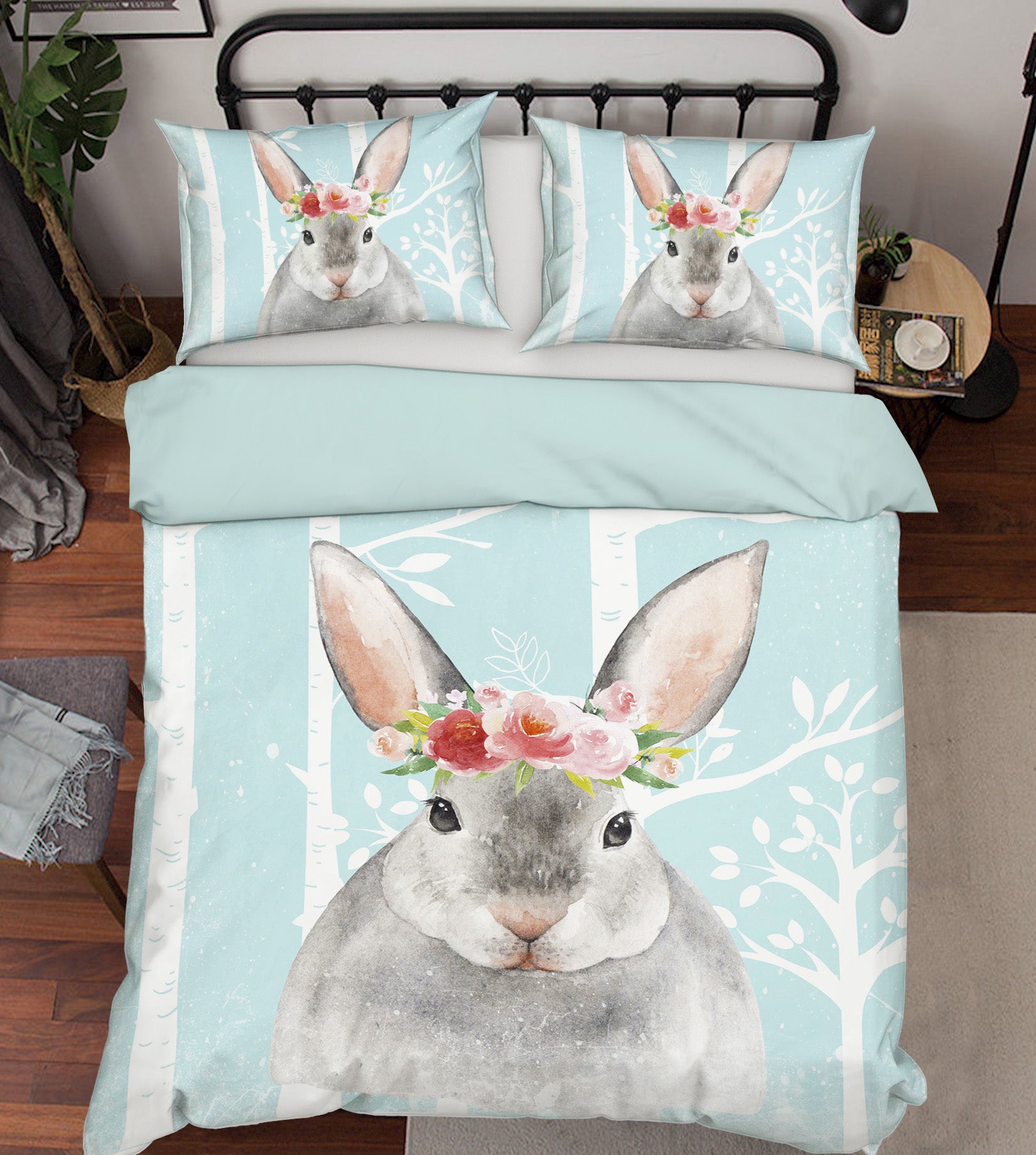 3D Rabbit 18118 Uta Naumann Bedding Bed Pillowcases Quilt