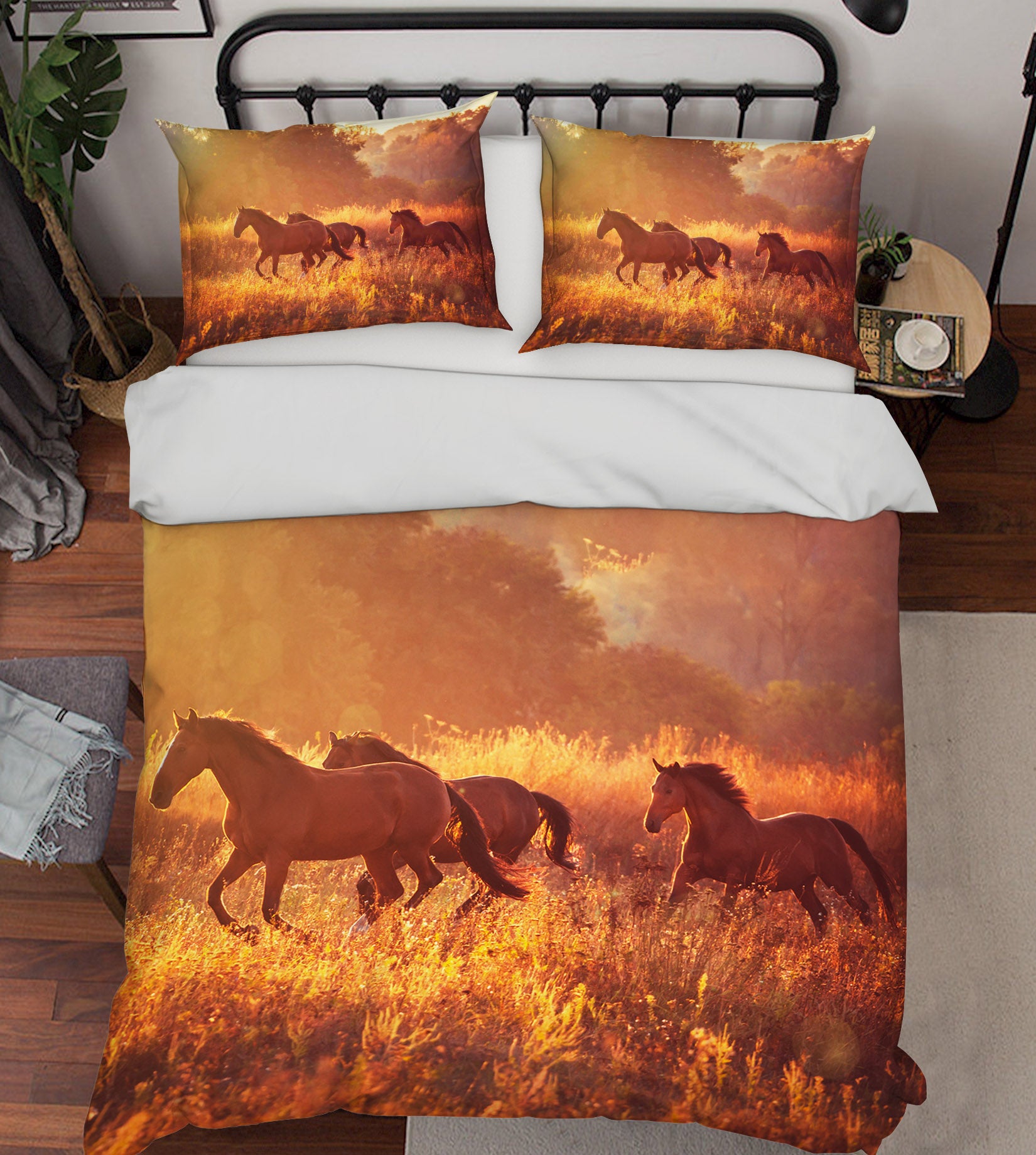 3D Horse 19208 Bed Pillowcases Quilt