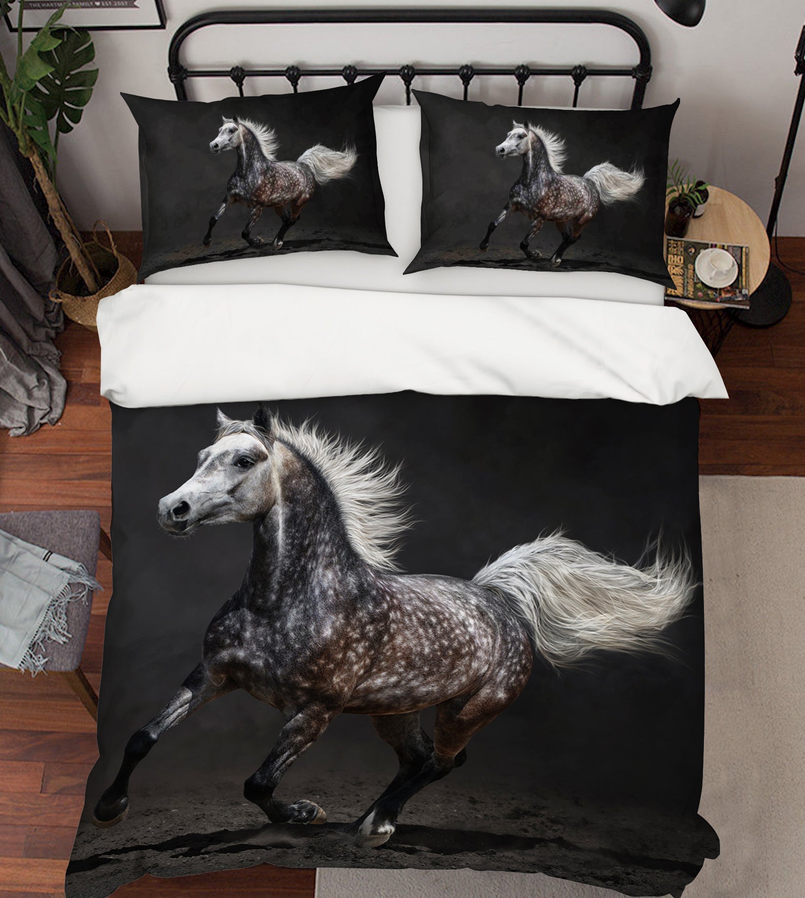 3D Running Horse 061 Bed Pillowcases Quilt