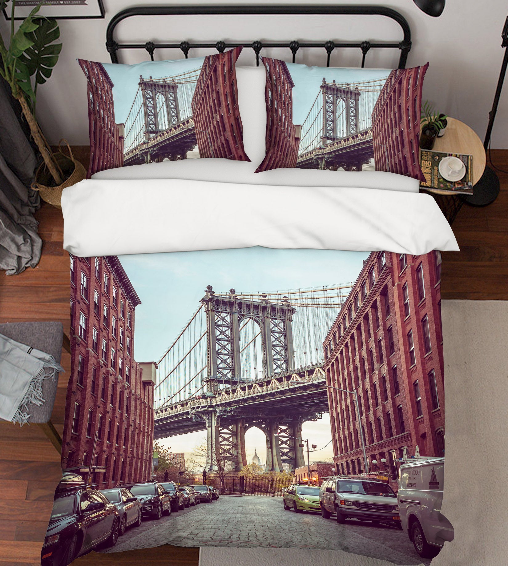 3D City Bridge 85197 Assaf Frank Bedding Bed Pillowcases Quilt