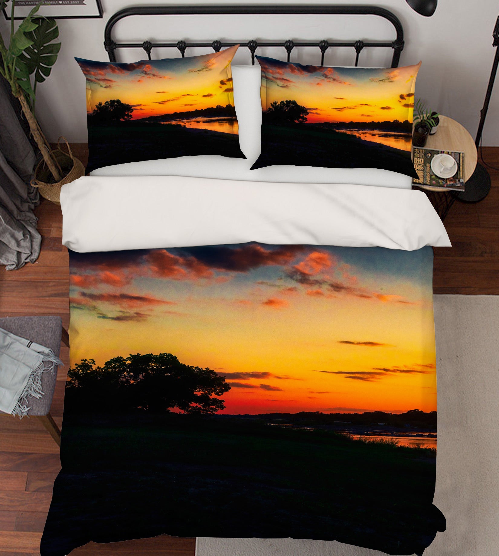 3D Sunset 8530 Beth Sheridan Bedding Bed Pillowcases Quilt