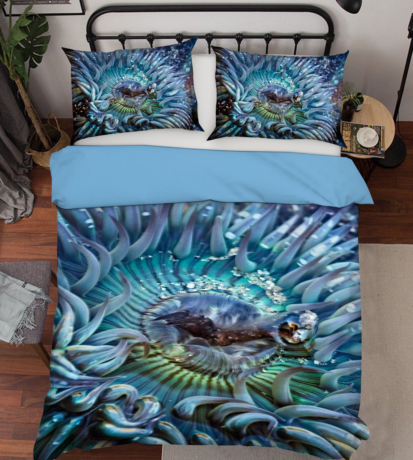 3D Tidepool Treasure 2135 Kathy Barefield Bedding Bed Pillowcases Quilt Quiet Covers AJ Creativity Home 