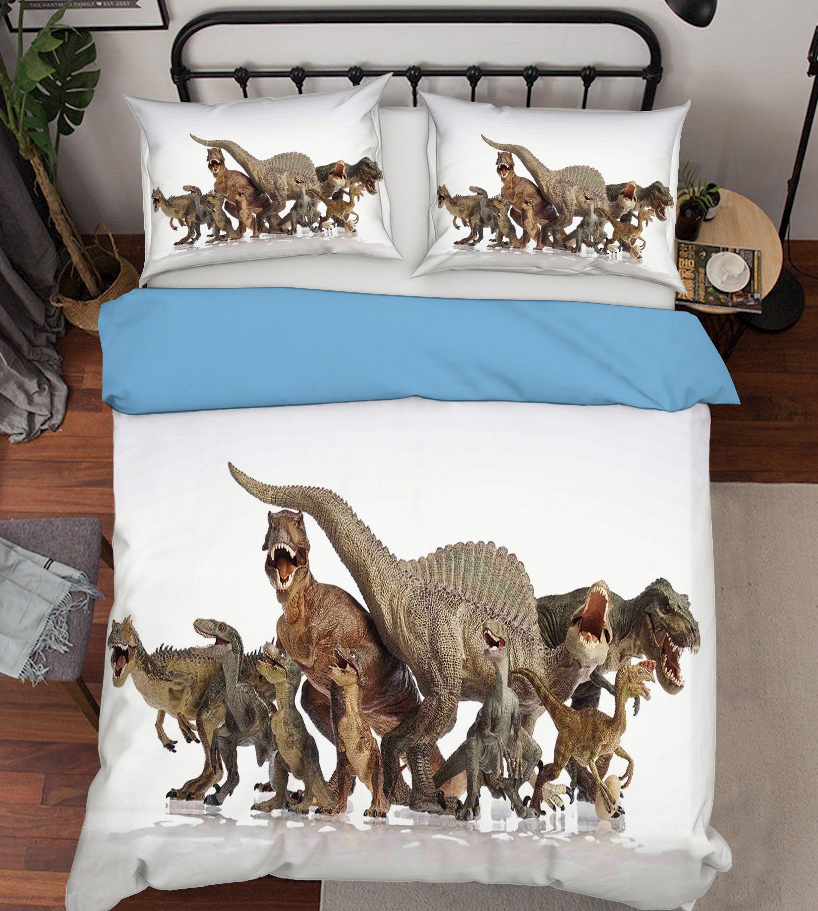 3D Dinosaur Group 074 Bed Pillowcases Quilt Wallpaper AJ Wallpaper 