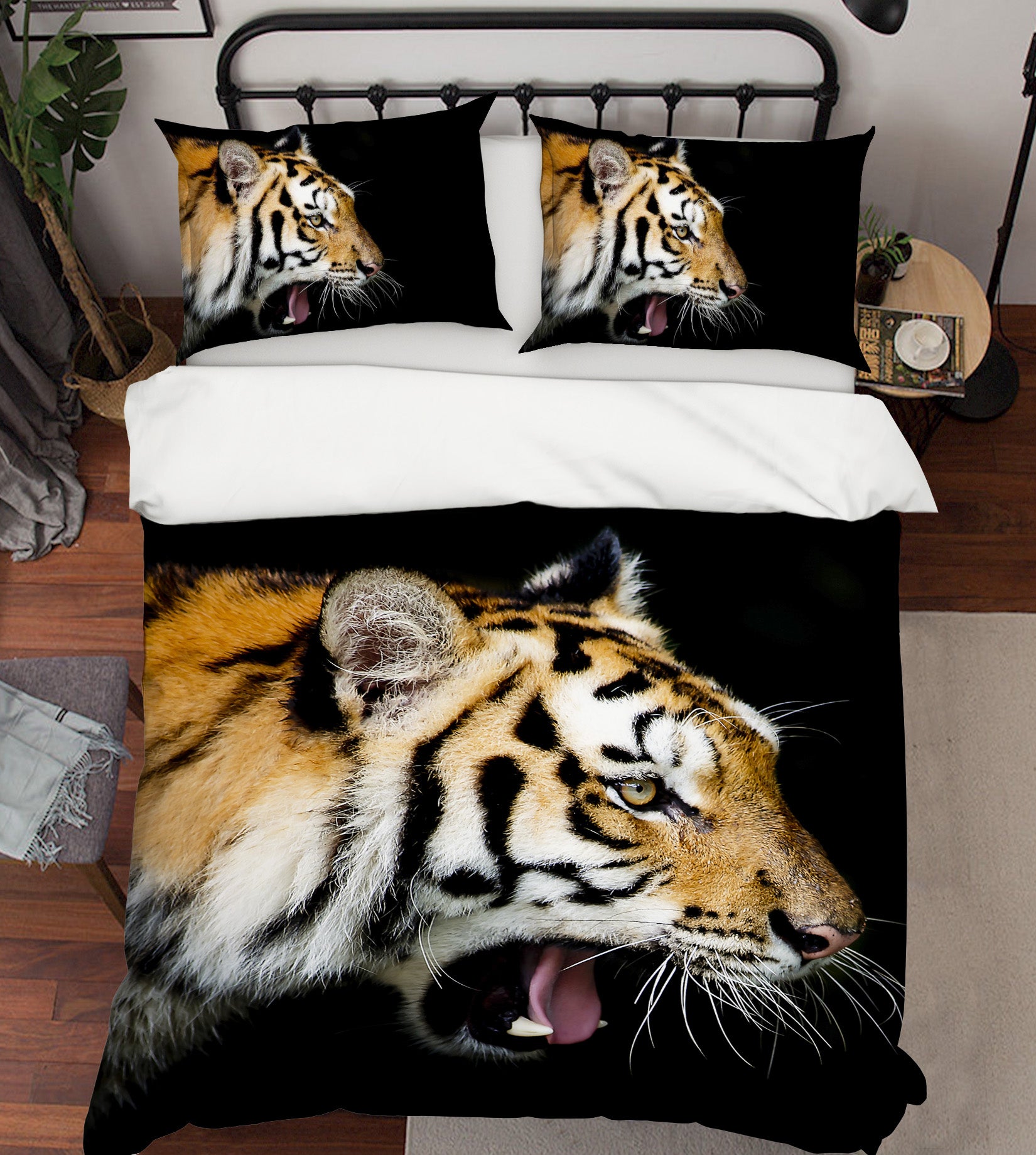 3D Tiger 21001 Bed Pillowcases Quilt