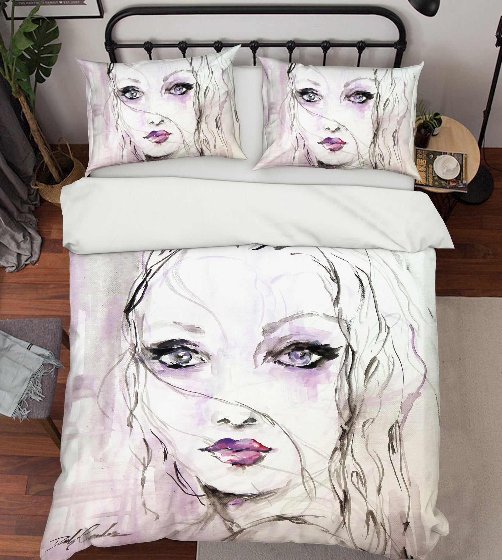 3D Pretty Woman 2126 Debi Coules Bedding Bed Pillowcases Quilt