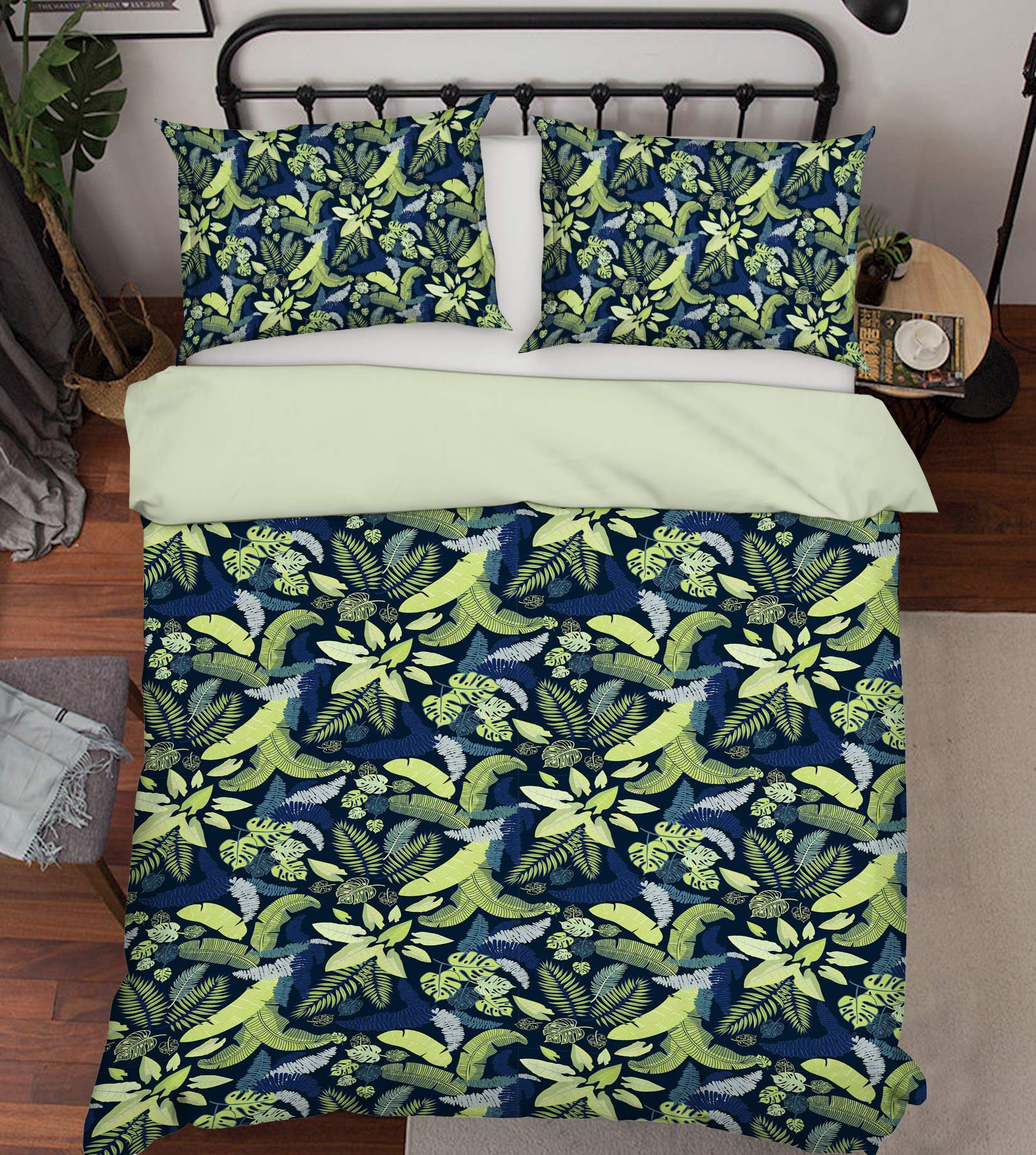 3D Leaves Pattern 109100 Kashmira Jayaprakash Bedding Bed Pillowcases Quilt