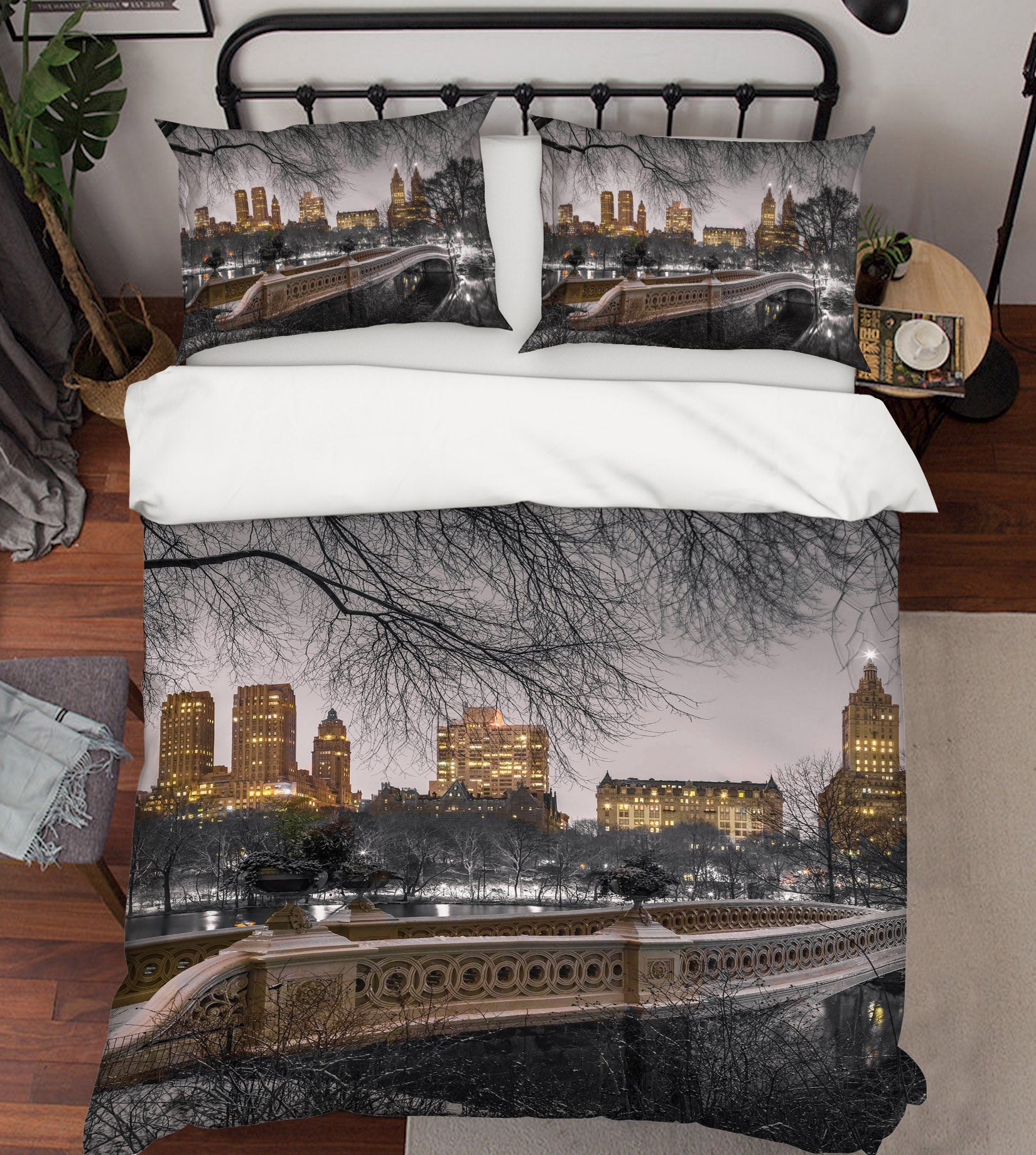 3D City Bridge 85125 Assaf Frank Bedding Bed Pillowcases Quilt