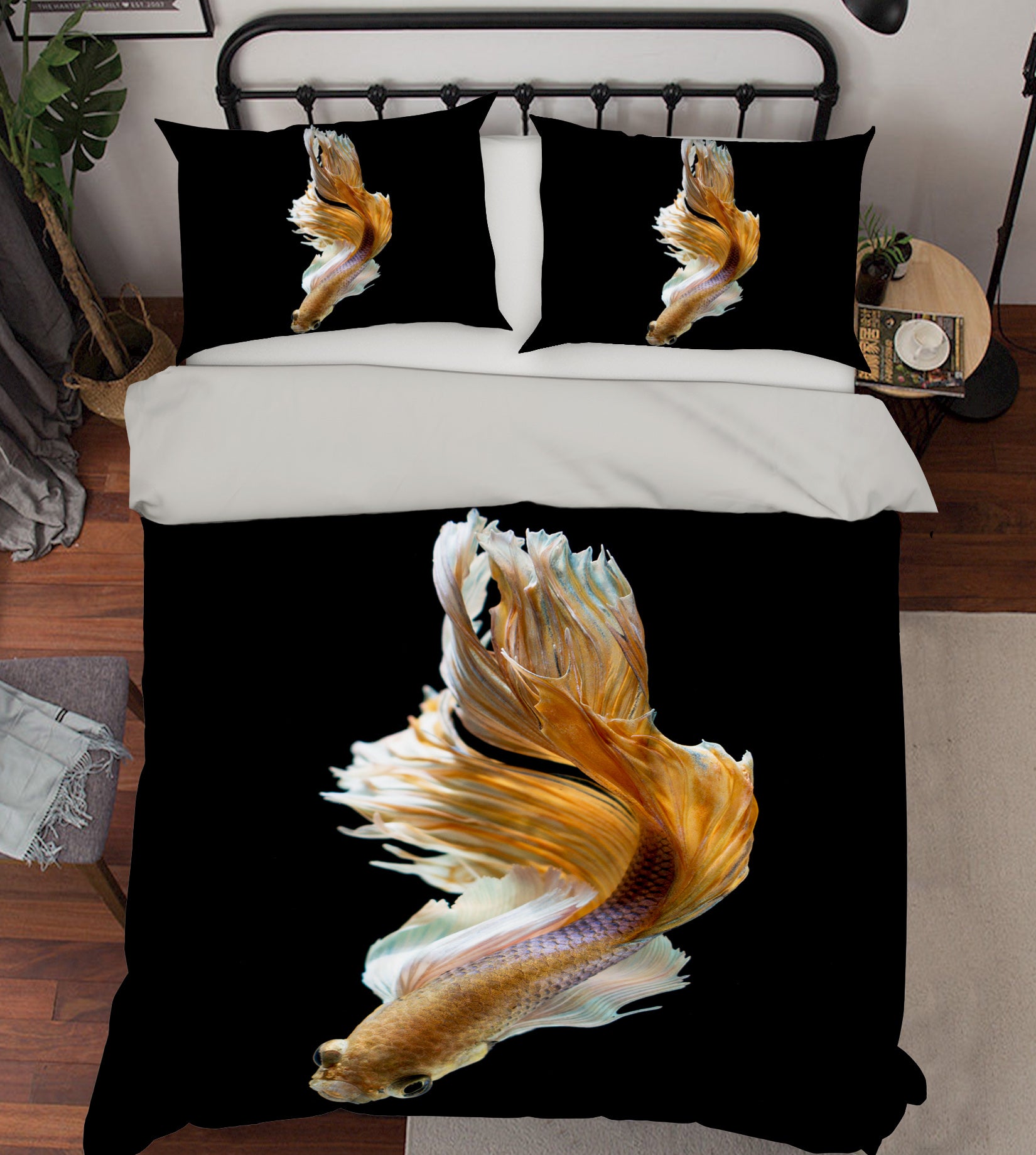 3D Goldfish 19224 Bed Pillowcases Quilt