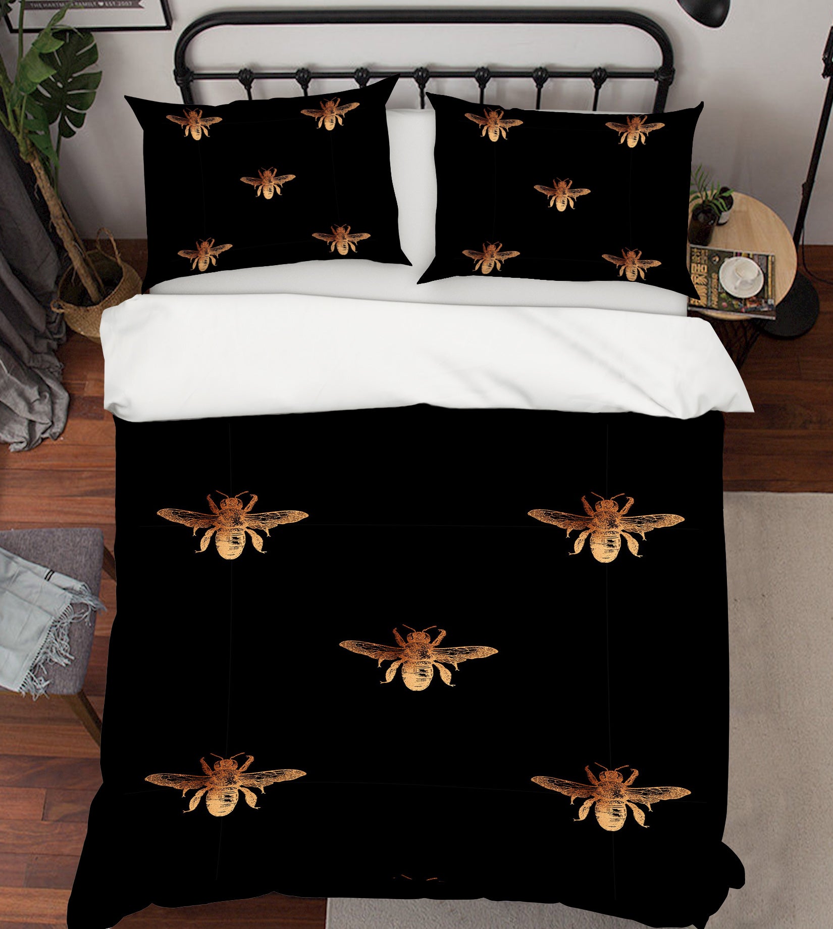 3D Golden Insect 139 Uta Naumann Bedding Bed Pillowcases Quilt