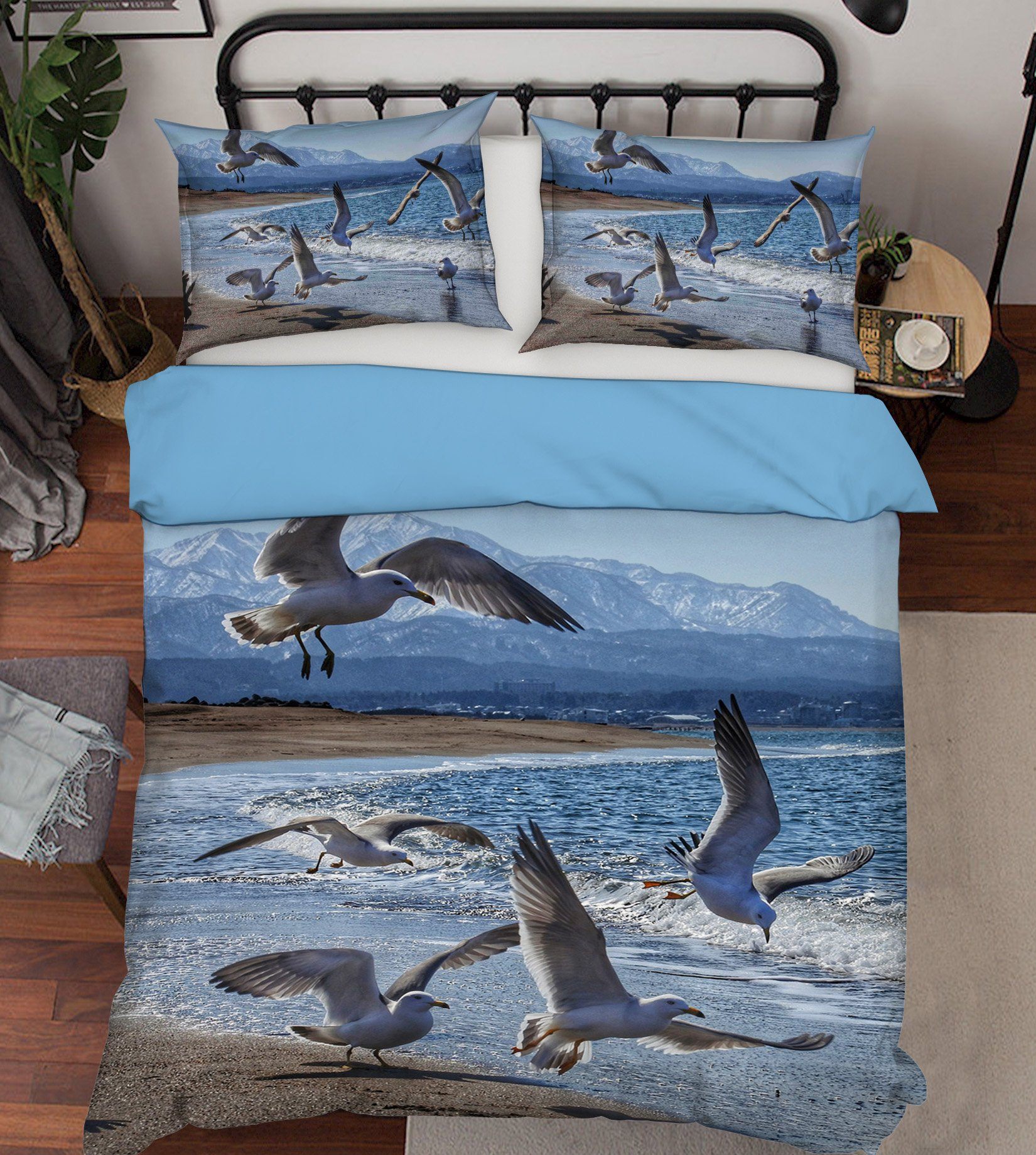 3D Seabird 1917 Bed Pillowcases Quilt Quiet Covers AJ Creativity Home 