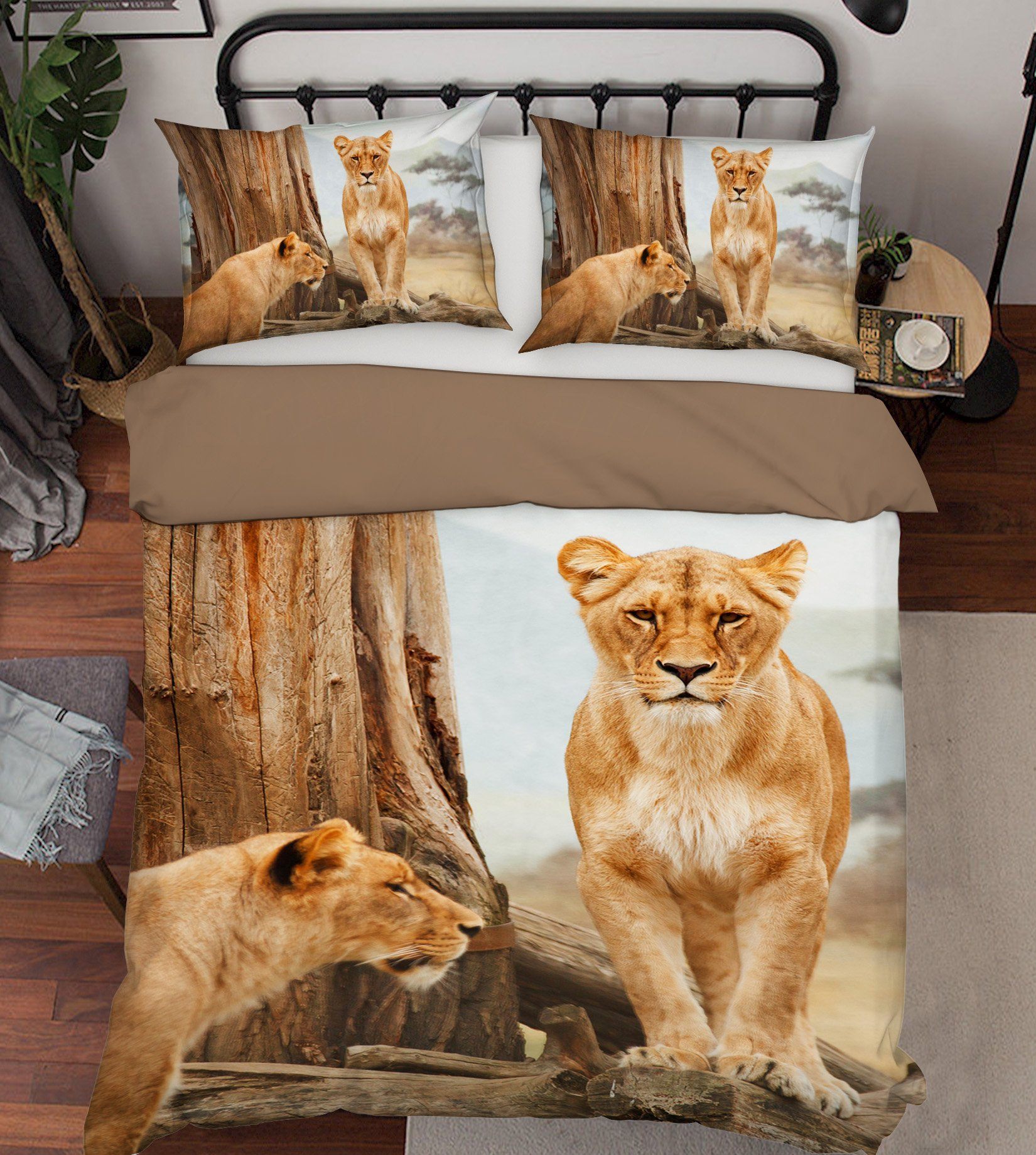 3D Leopard 1913 Bed Pillowcases Quilt Quiet Covers AJ Creativity Home 