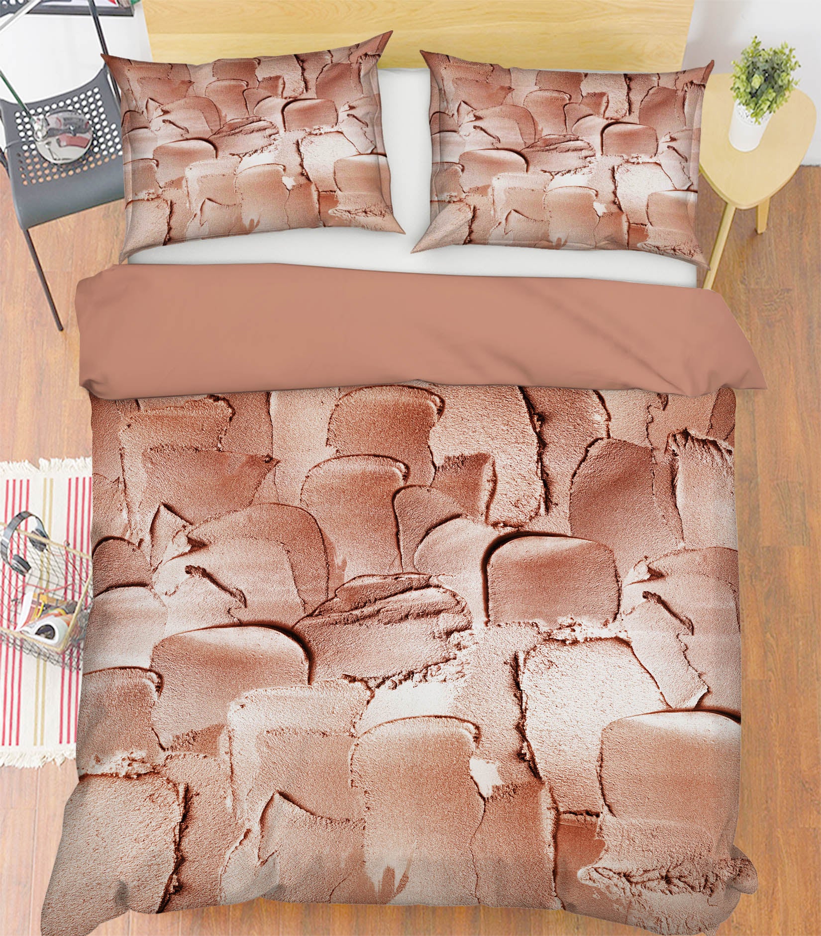 3D Dark Brown Pigment 017 Uta Naumann Bedding Bed Pillowcases Quilt