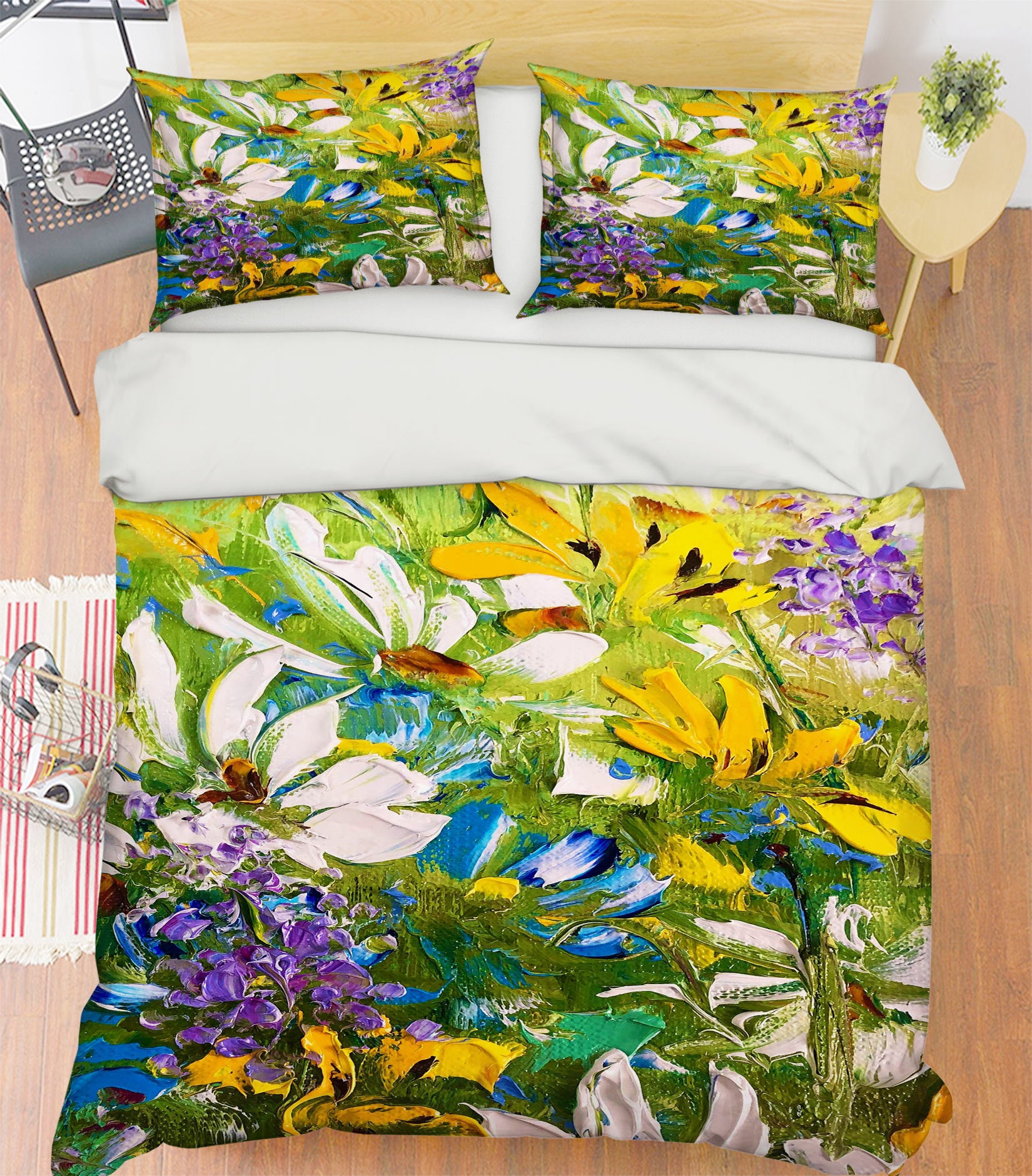 3D Yellow Flower 446 Skromova Marina Bedding Bed Pillowcases Quilt