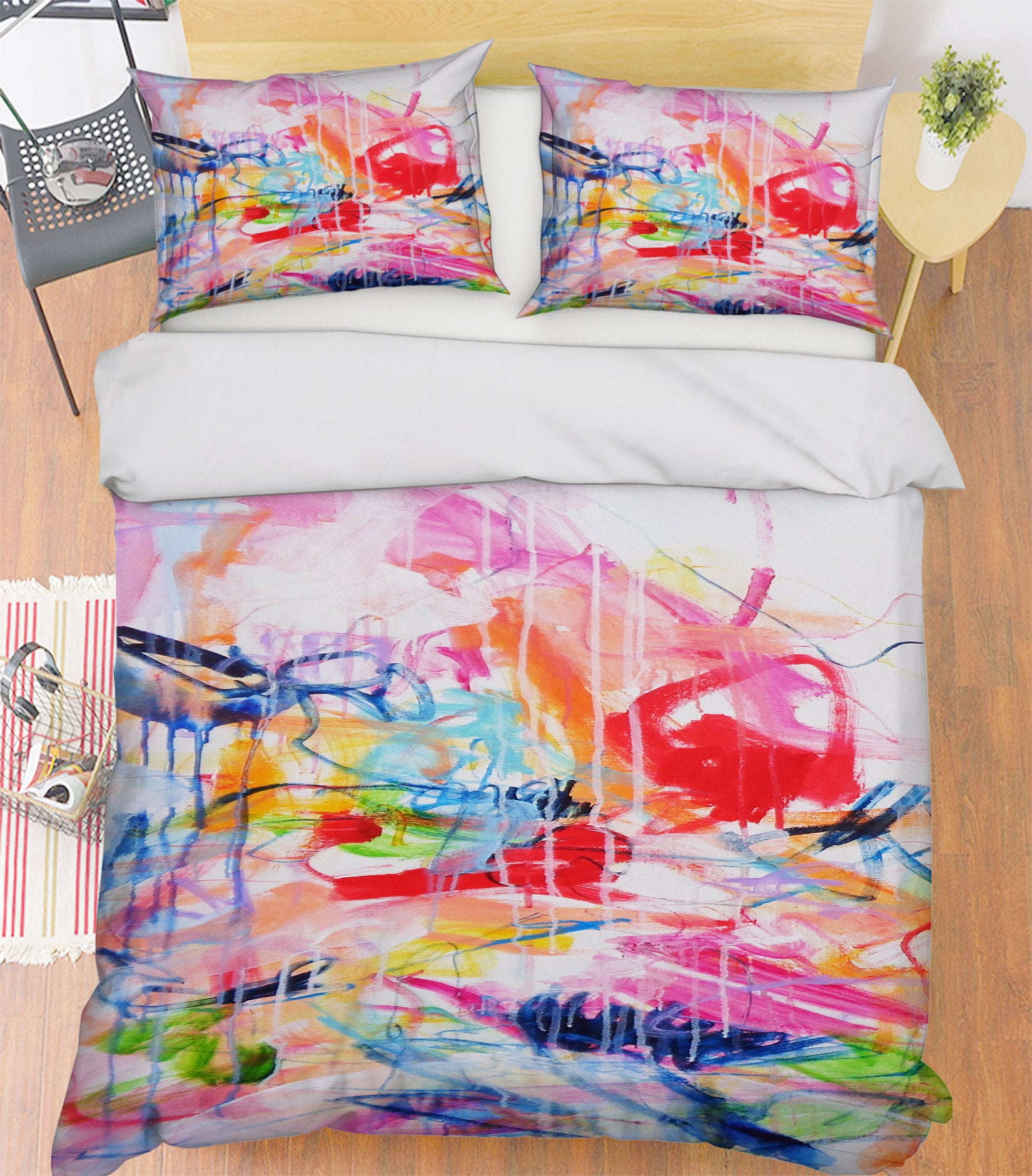 3D Colorful Graffiti 1198 Misako Chida Bedding Bed Pillowcases Quilt Cover Duvet Cover