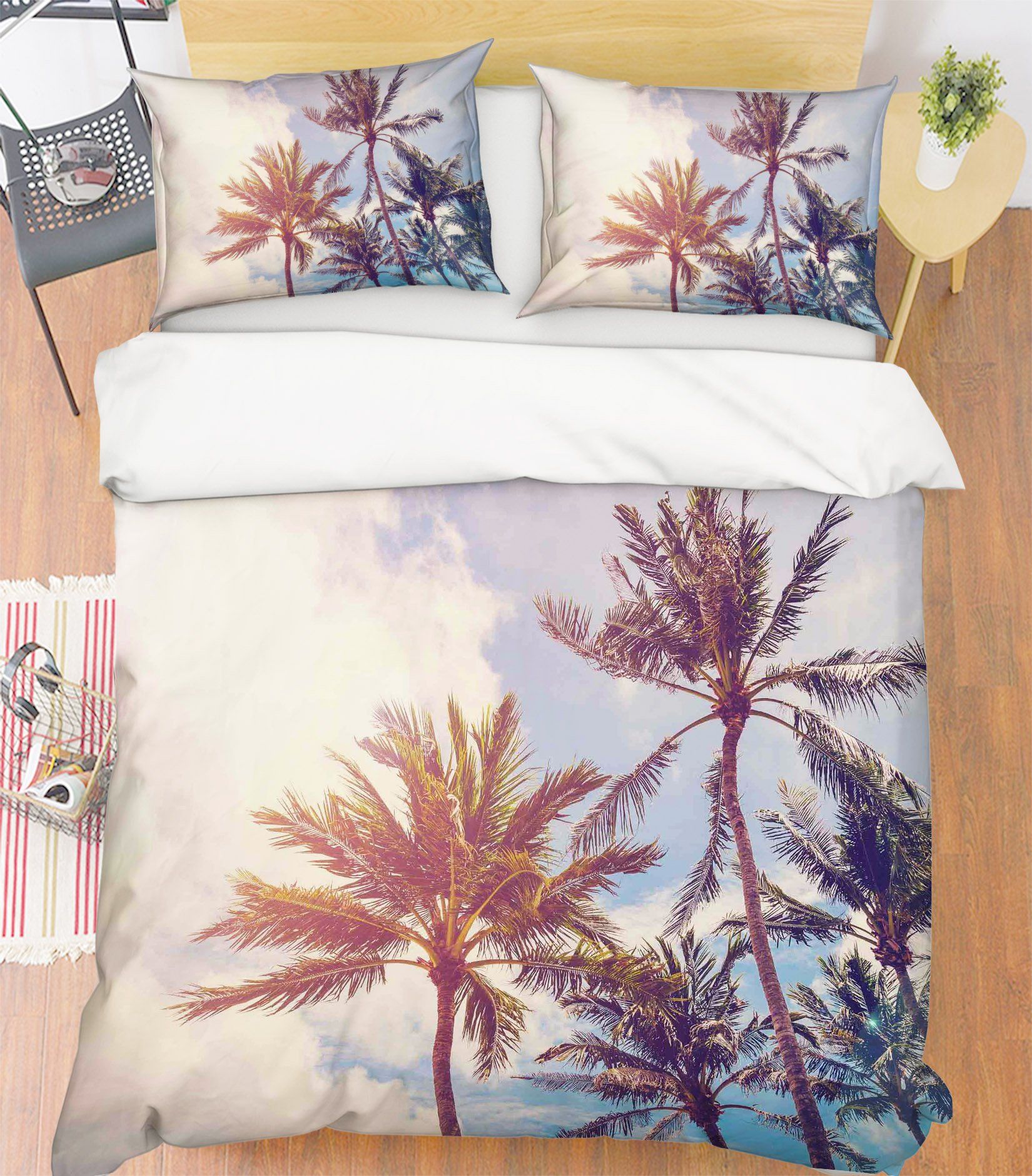 3D Coconut Sky 237 Bed Pillowcases Quilt Wallpaper AJ Wallpaper 