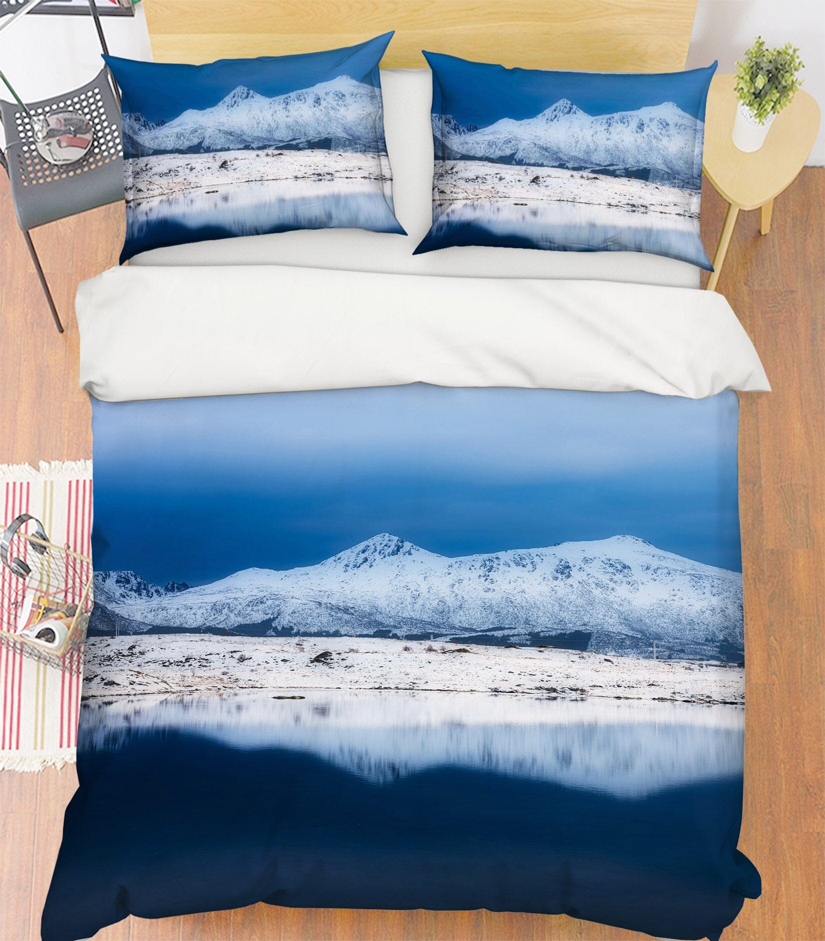 3D Snow Mountain 2160 Marco Carmassi Bedding Bed Pillowcases Quilt Quiet Covers AJ Creativity Home 