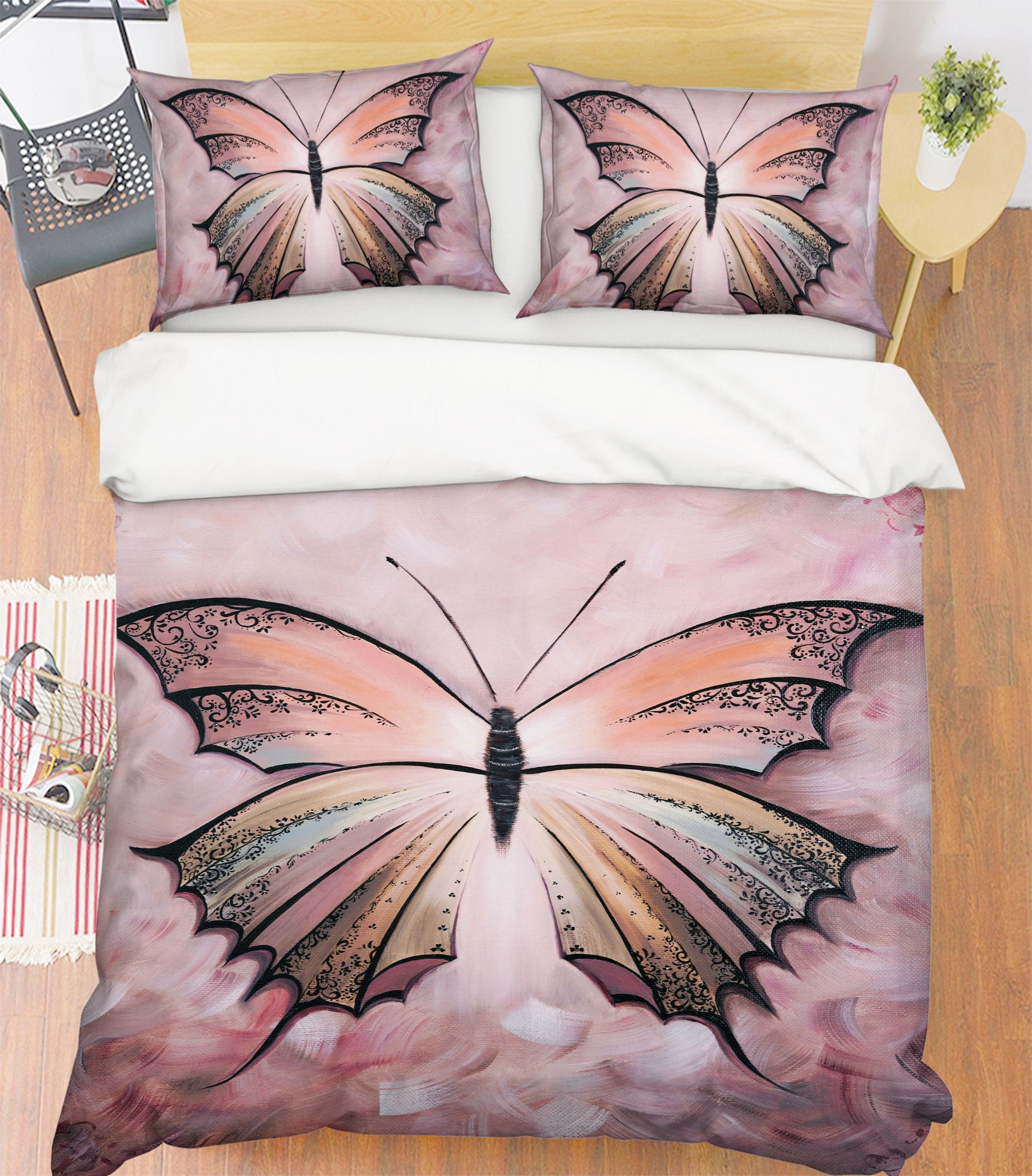 3D Butterfly Pattern 610 Skromova Marina Bedding Bed Pillowcases Quilt