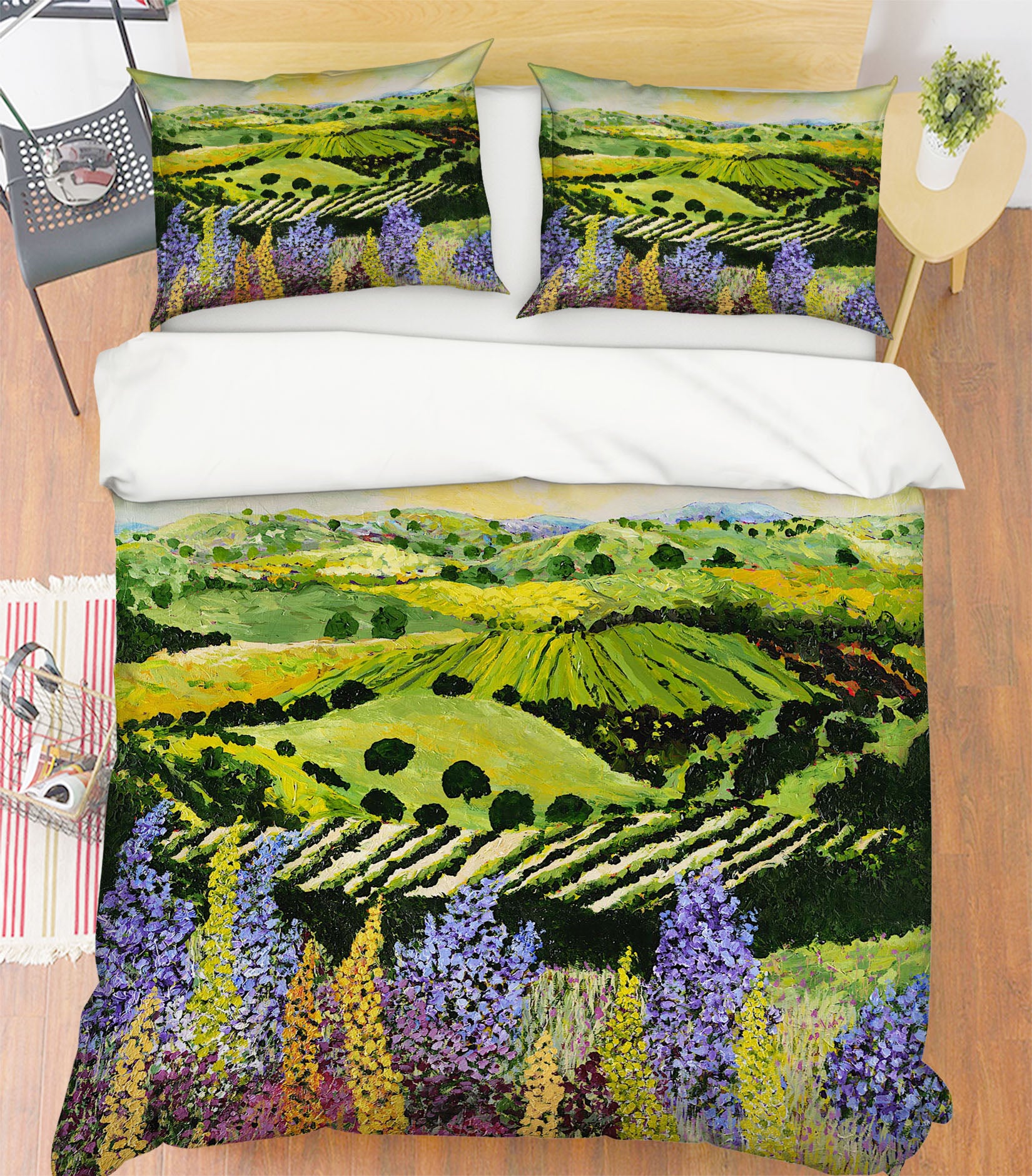 3D Wildflower Ridge 1010 Allan P. Friedlander Bedding Bed Pillowcases Quilt