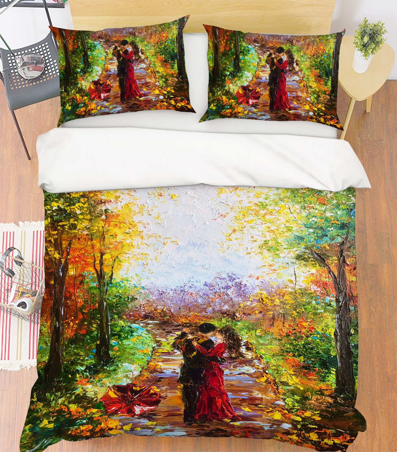 3D Oil Painting Couple 587 Skromova Marina Bedding Bed Pillowcases Quilt