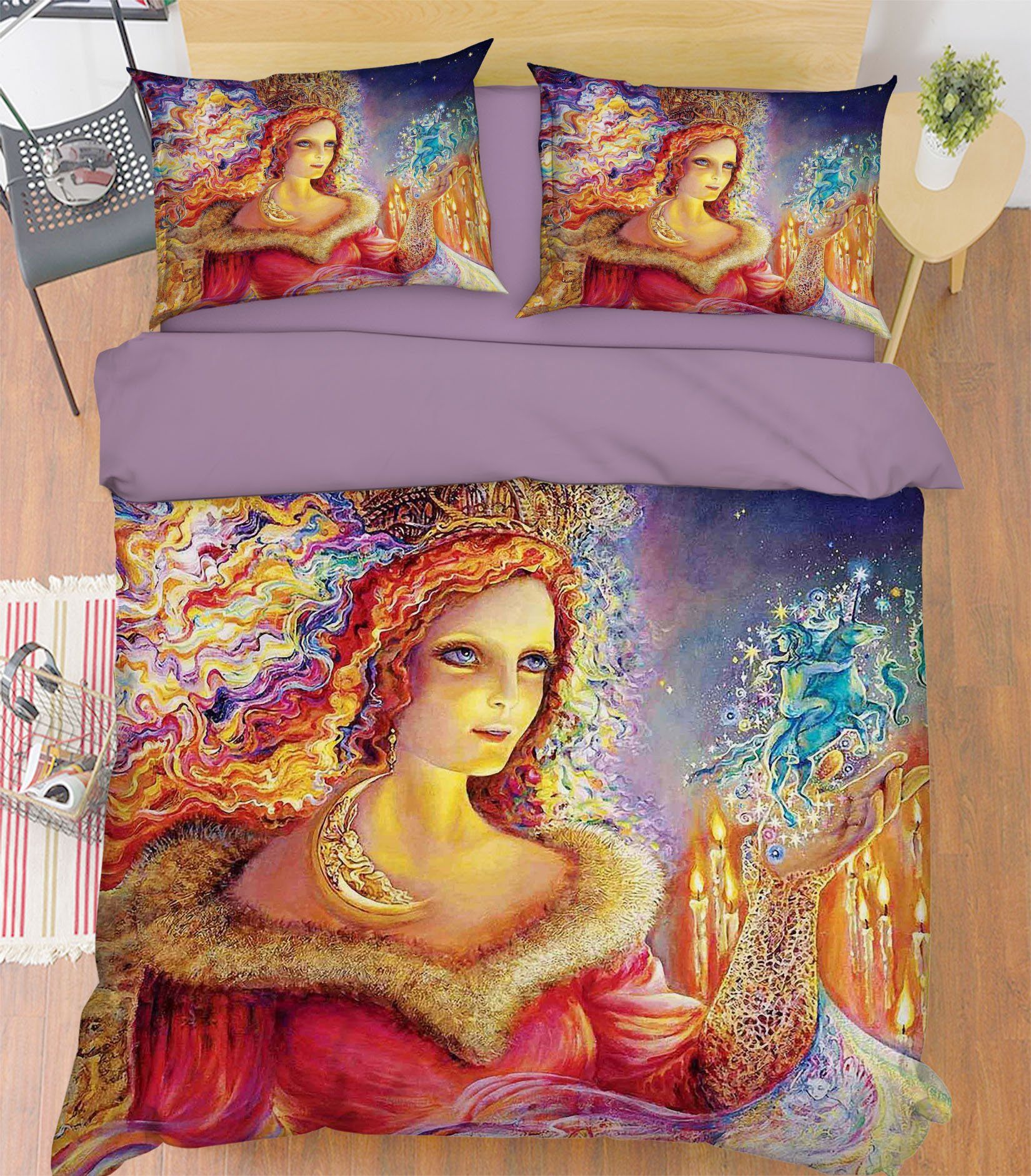 3D Magic Queen 281 Bed Pillowcases Quilt Wallpaper AJ Wallpaper 