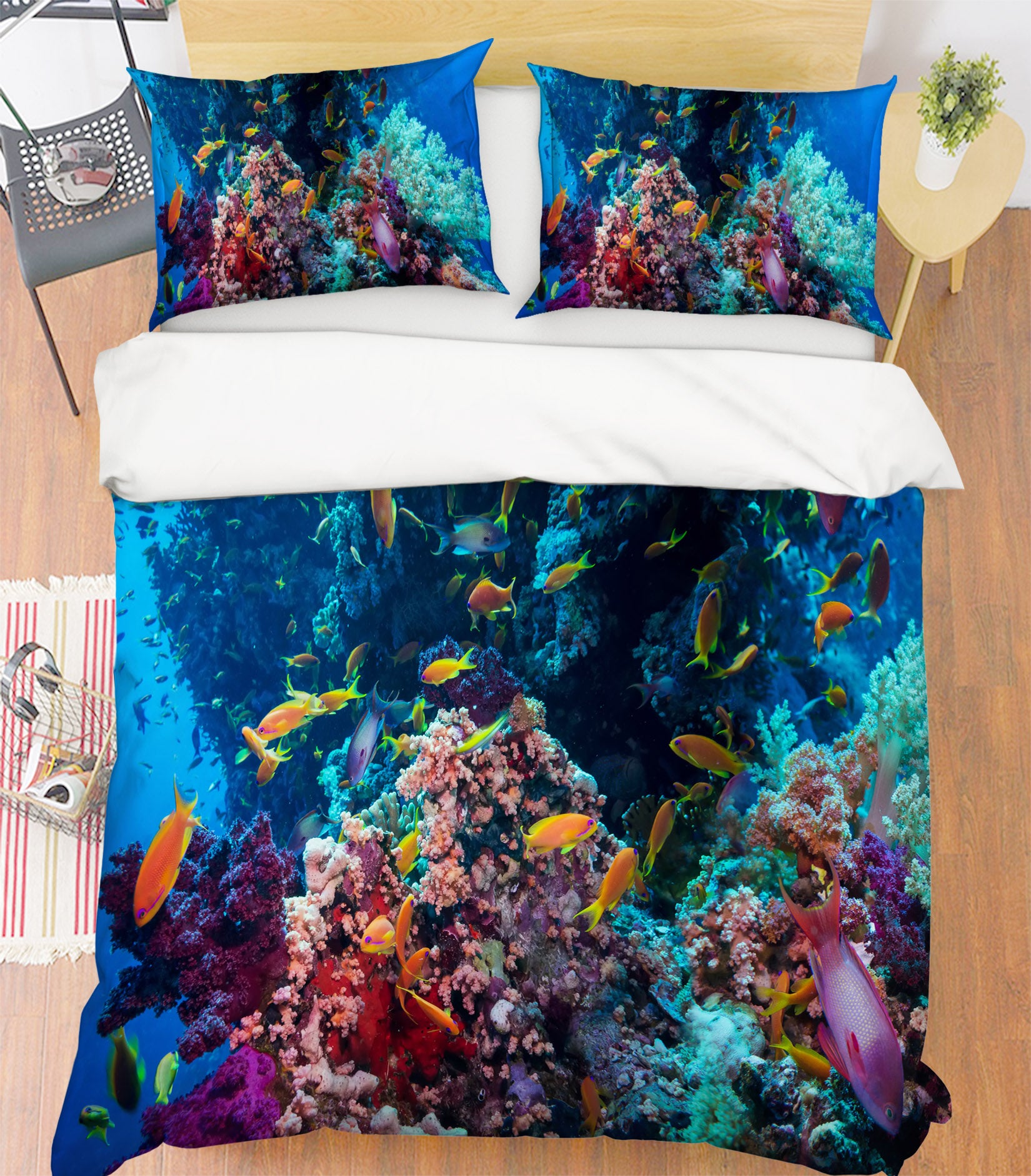 3D Coral Sea 21055 Bed Pillowcases Quilt