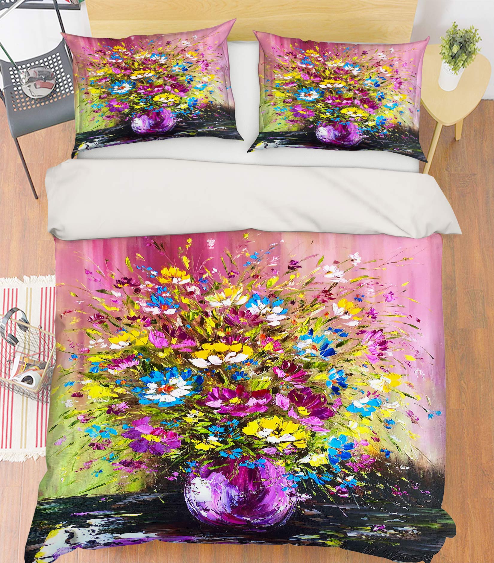 3D Petal Bouquet 471 Skromova Marina Bedding Bed Pillowcases Quilt