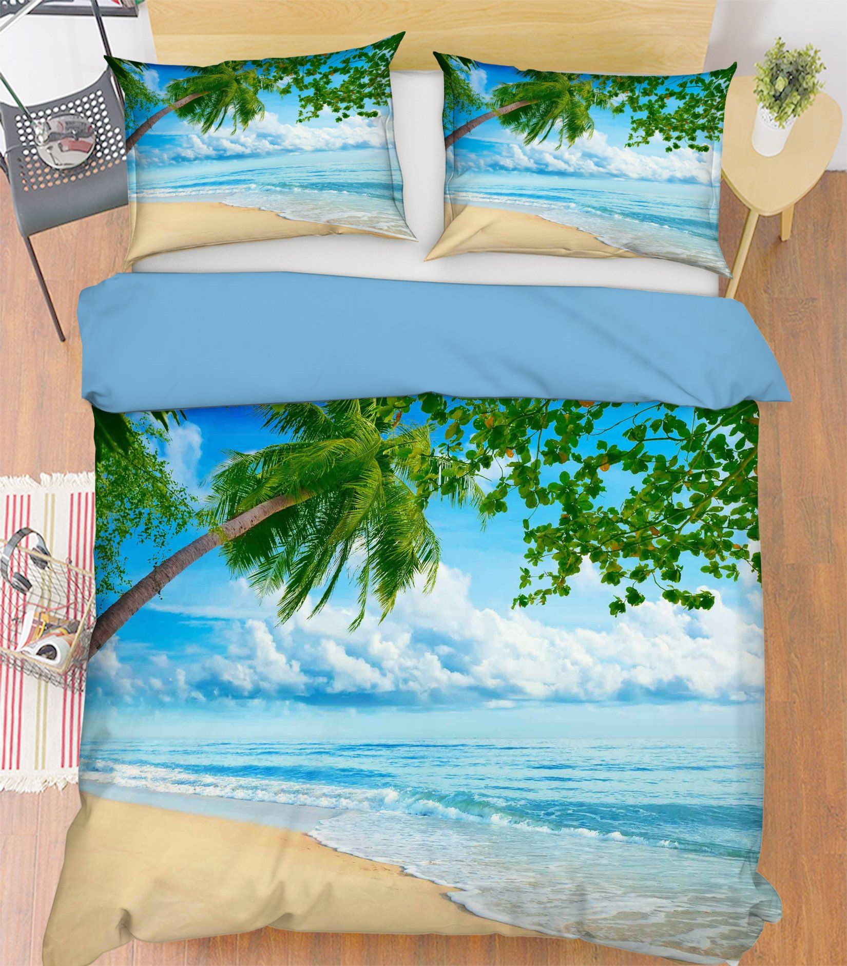 3D Calm Sea 101 Bed Pillowcases Quilt Wallpaper AJ Wallpaper 