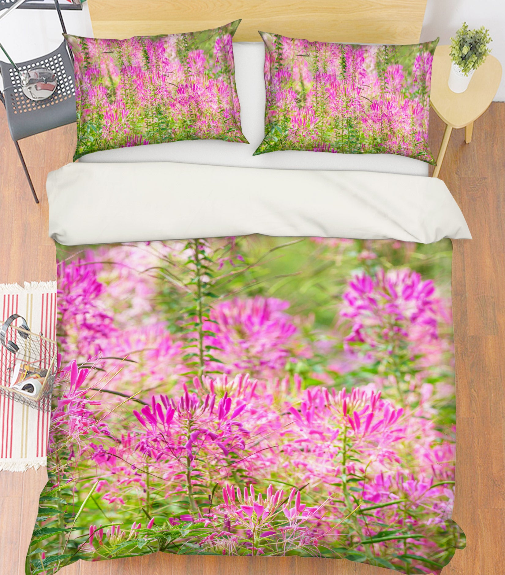 3D Pink Wildflowers 7009 Assaf Frank Bedding Bed Pillowcases Quilt Cover Duvet Cover